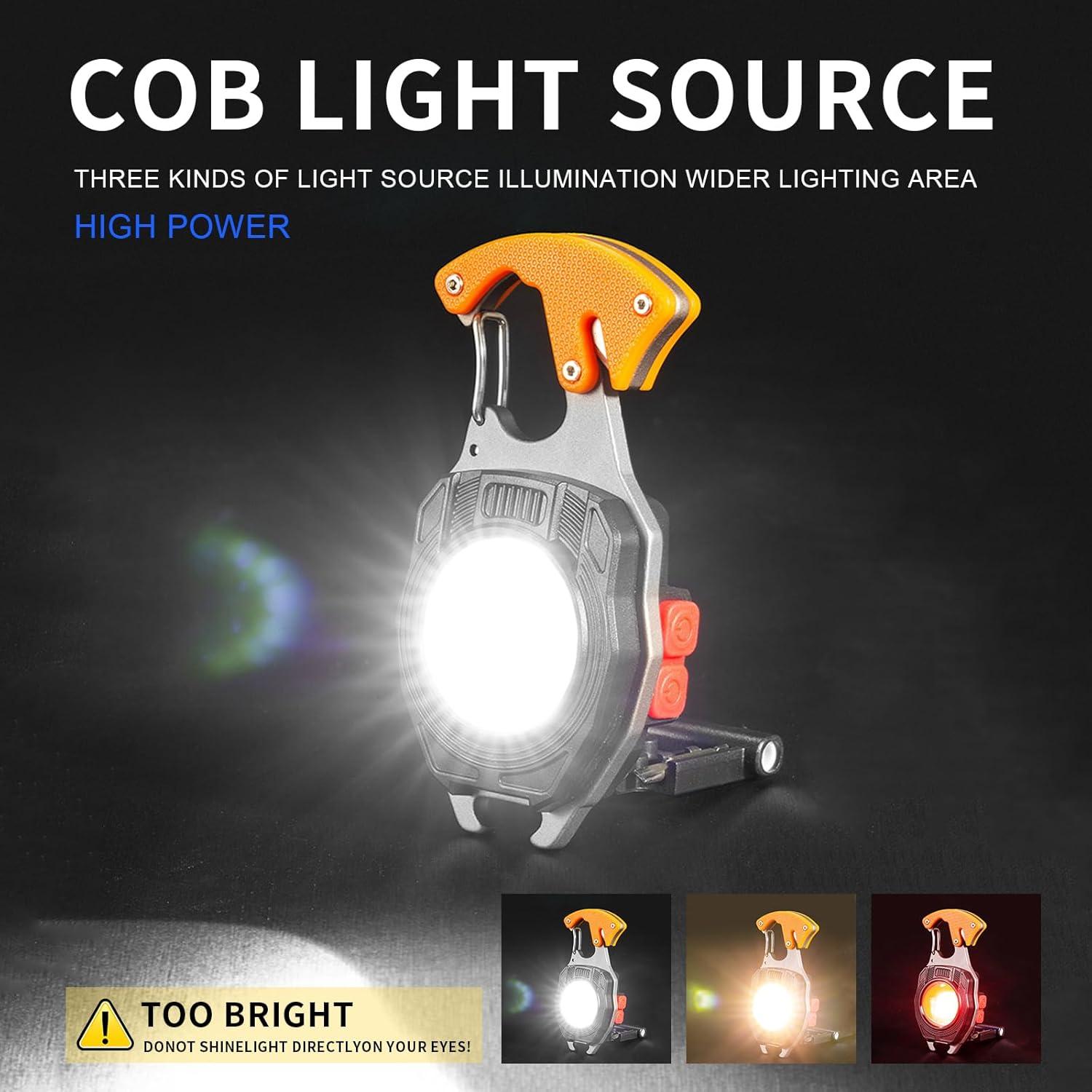 Linterna LED de Llavero LETOUR 2000 Lúmenes Recargable