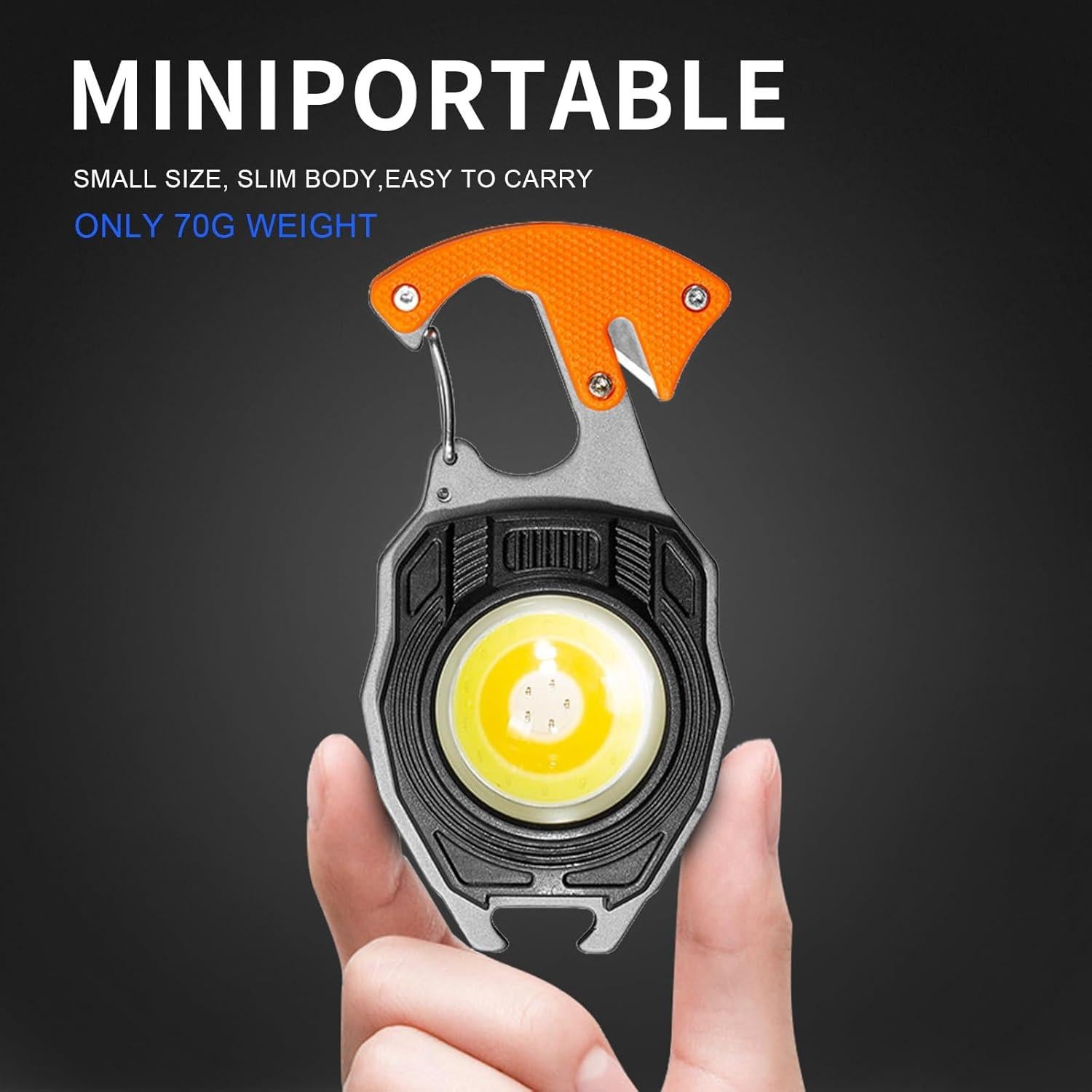 Linterna LED de Llavero LETOUR 2000 Lúmenes Recargable