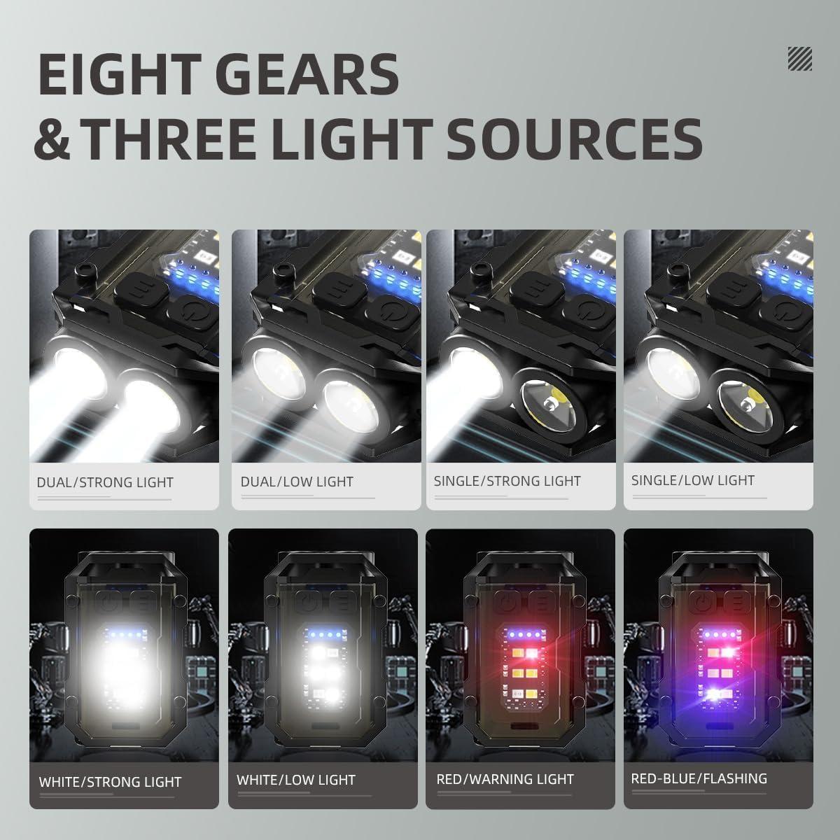 Linterna EDC WARSUN SQ10 Recargable Magnética Compacta