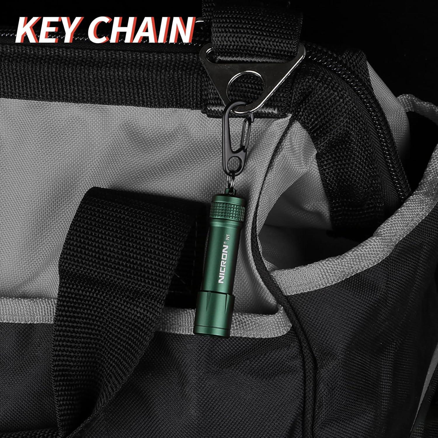 Linterna de Llave NICRON N1, 100 Lúmenes, Resistente al Agua