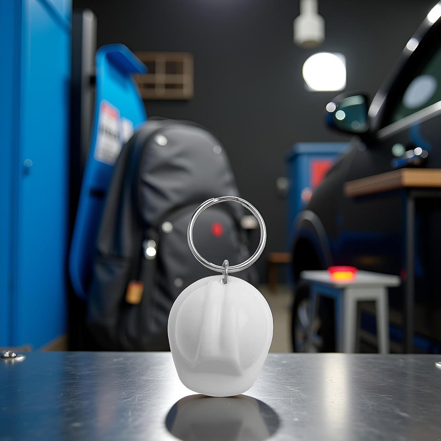 Llave de cadena 3D casco de seguridad Junfamilee blanco