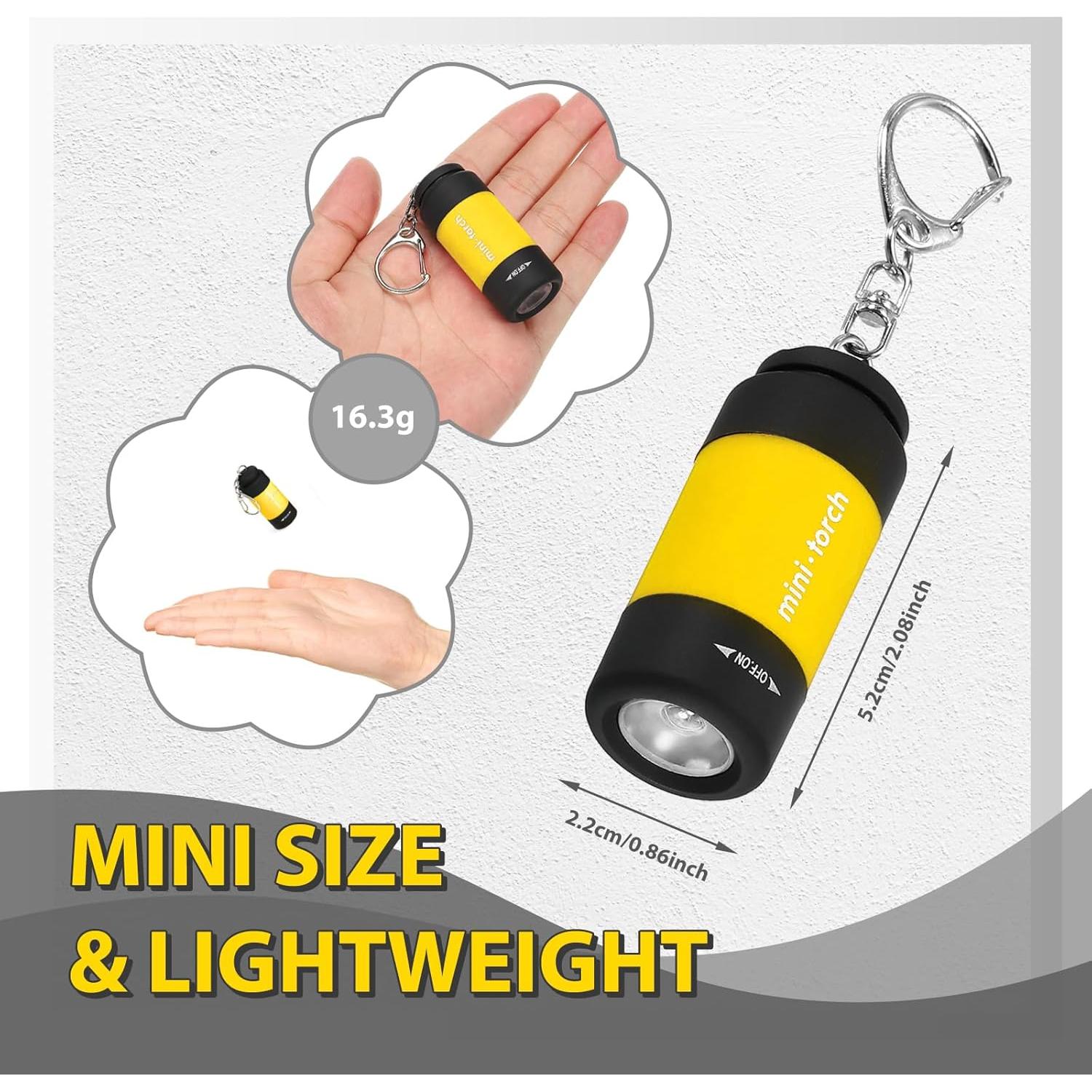 Paquete de 3 Linternas de Llave CASTNOO LED Recargables USB