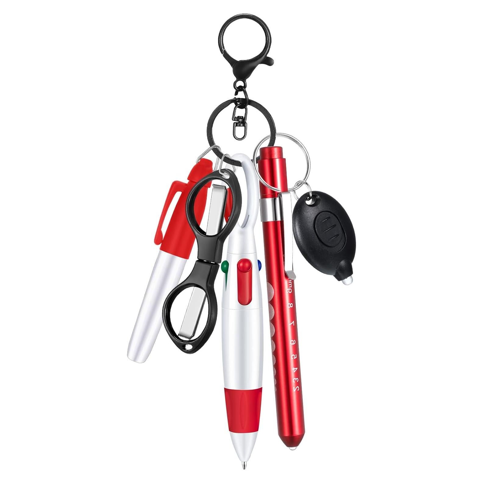 Juego de 6 Bolígrafos para Enfermeras MotiMind - Rojo