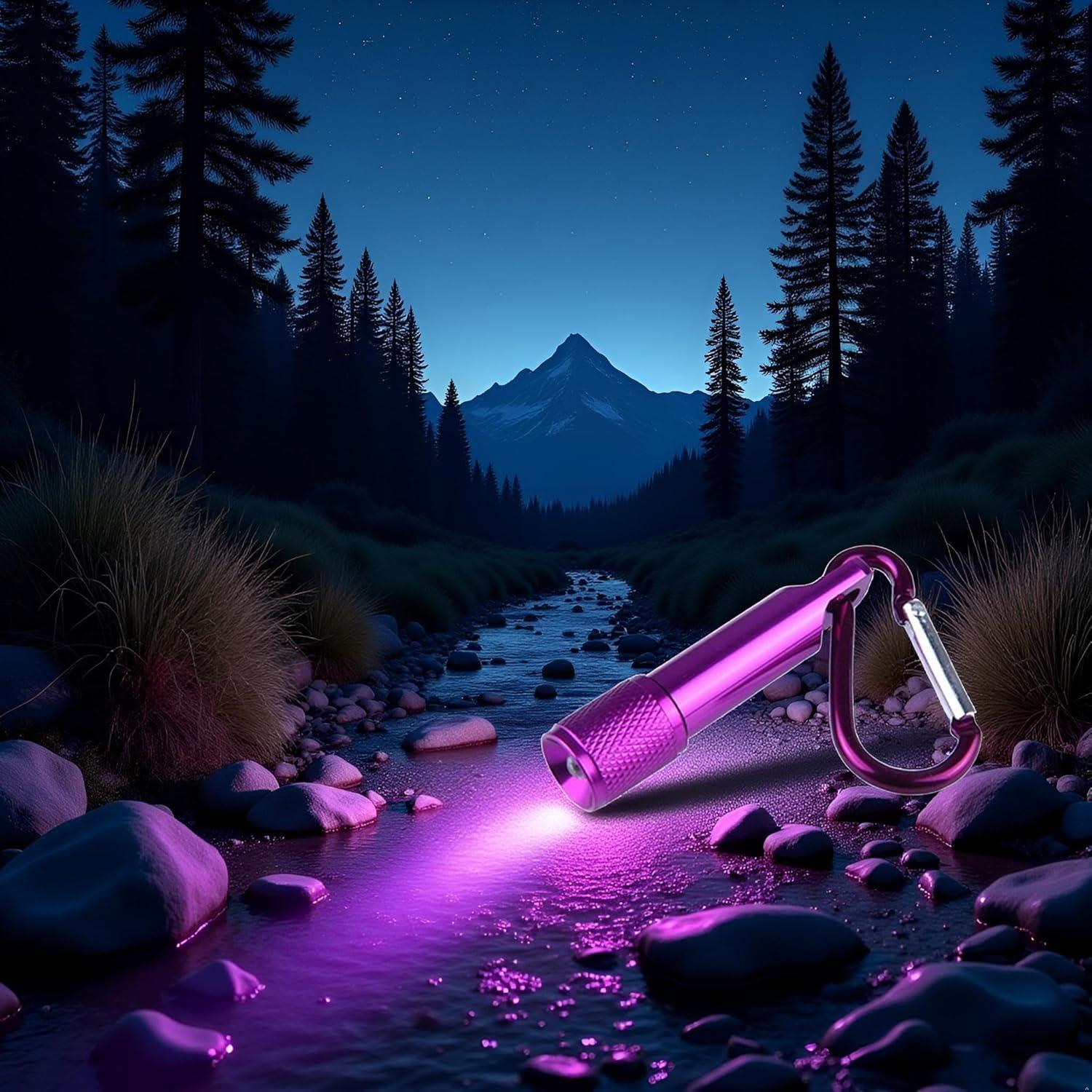 Linterna LED de Llave Compacta BWESOO Morada 56.7g