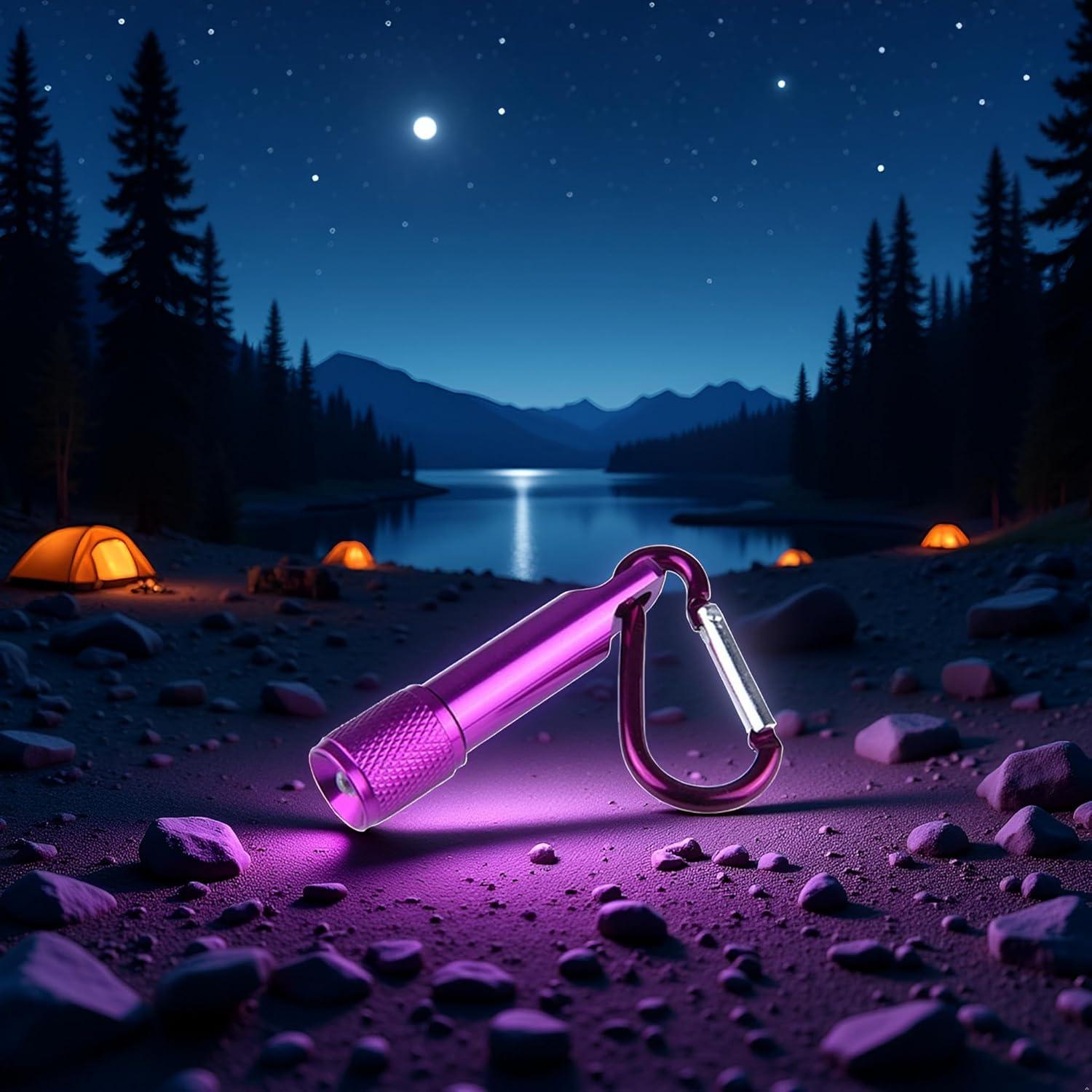 Linterna LED de Llave Compacta BWESOO Morada 56.7g