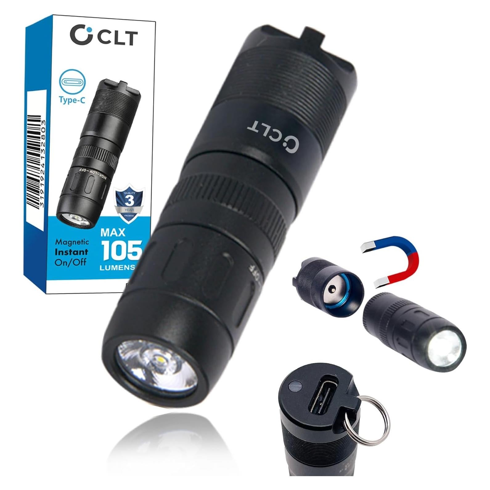 Linterna LED Mini Recargable CLT 105 Lúmenes Compacta