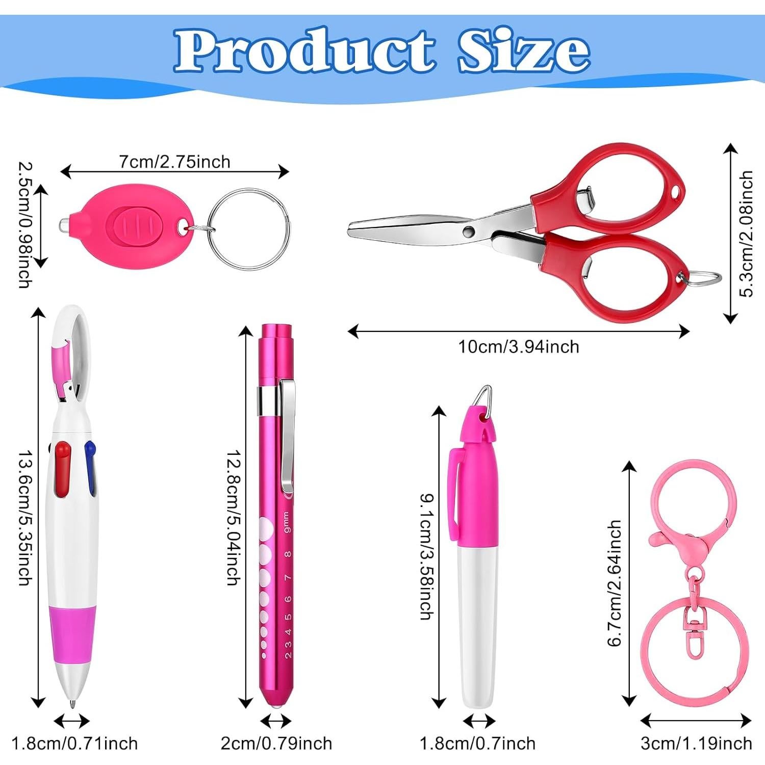 Juego de bolígrafos para enfermeras Draupnir 24 piezas multicolor