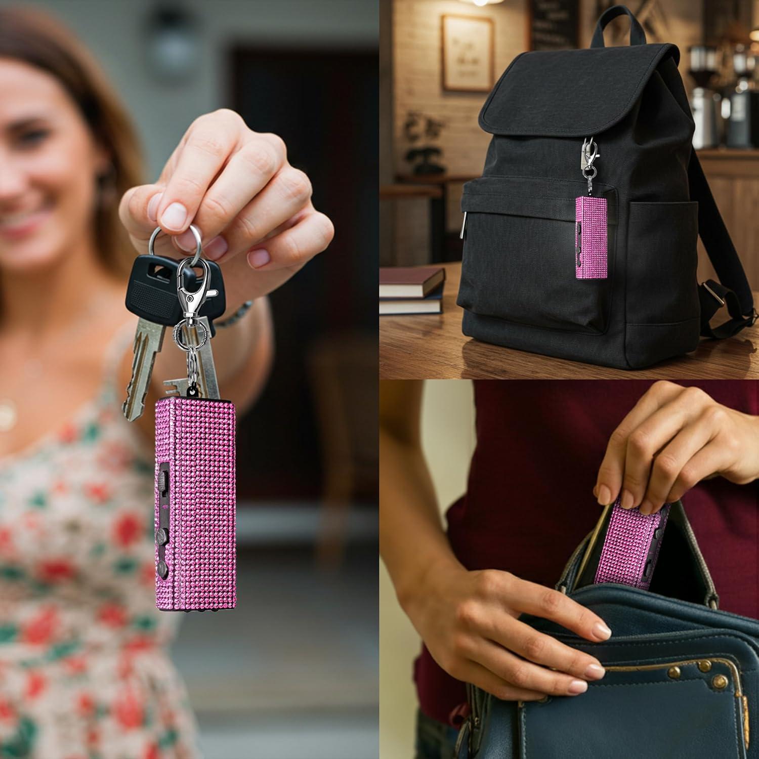 Mini Pistola de Choque Llaverito Guard Dog Bling It On Rosa