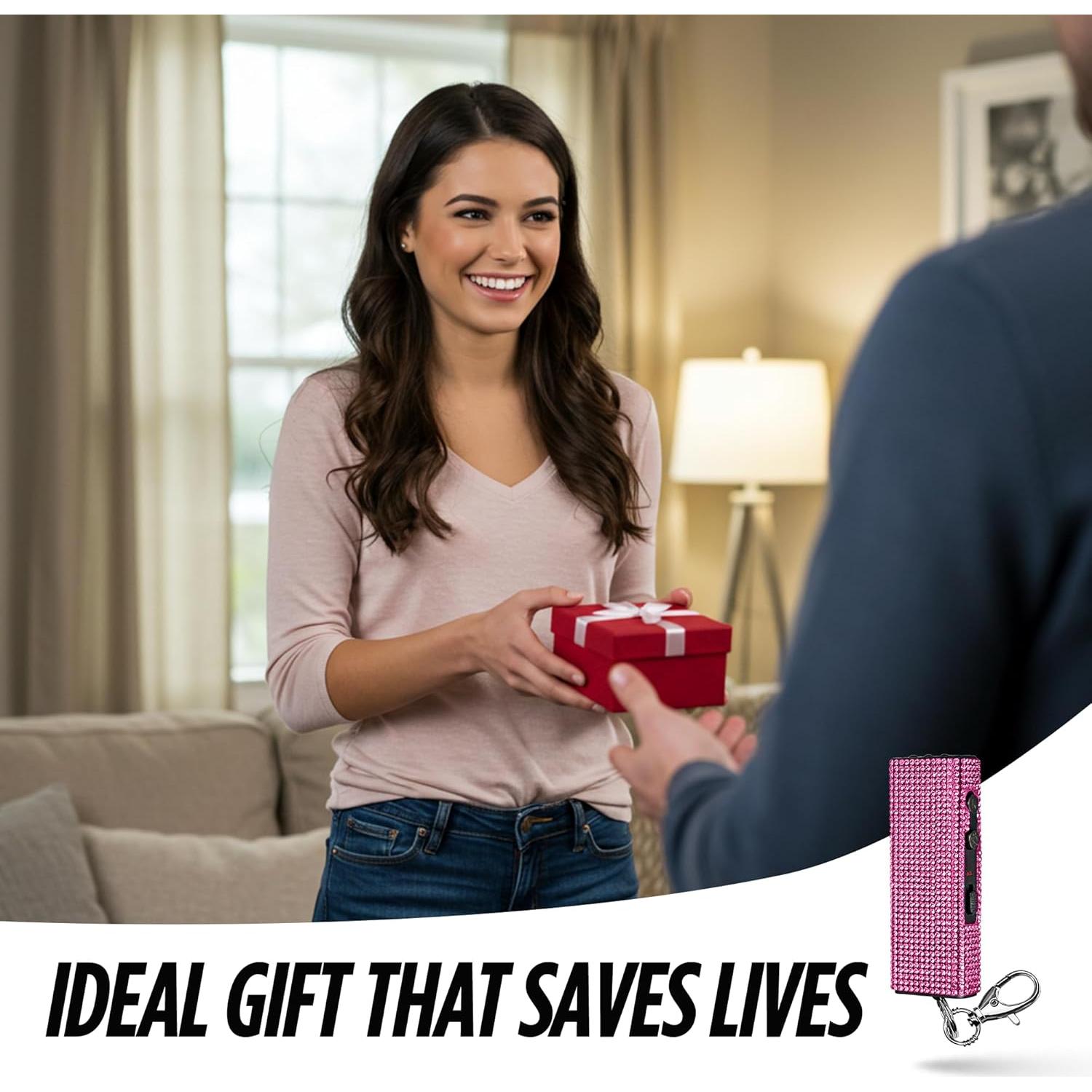 Mini Pistola de Choque Llaverito Guard Dog Bling It On Rosa