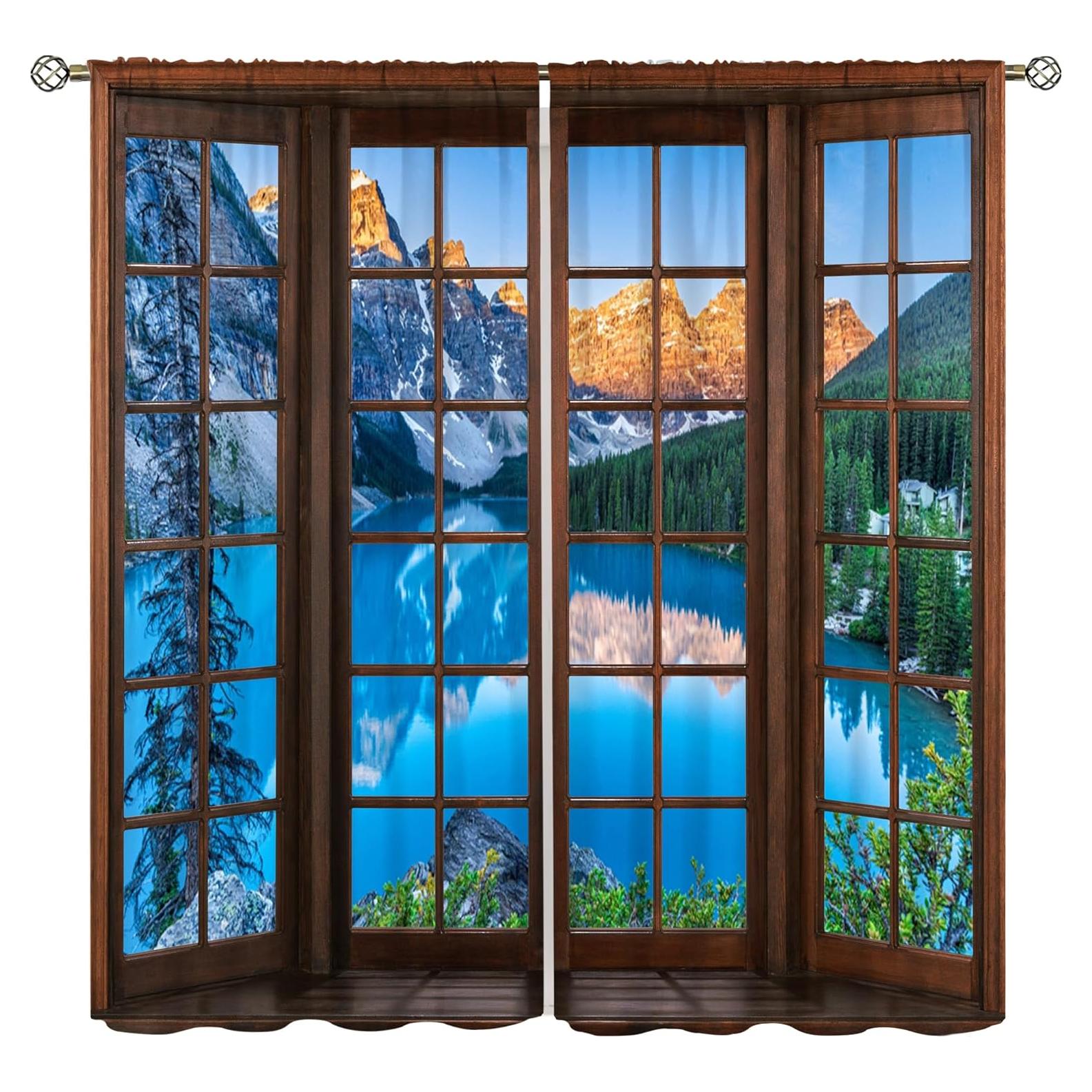 Cortinas Paisajísticas ShiTingYu 106.68x114.3 cm 2 Paneles