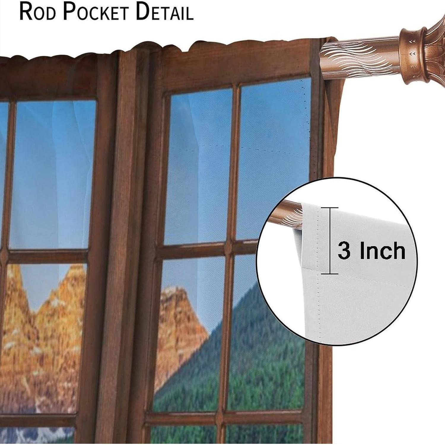 Cortinas Paisajísticas ShiTingYu 106.68x114.3 cm 2 Paneles