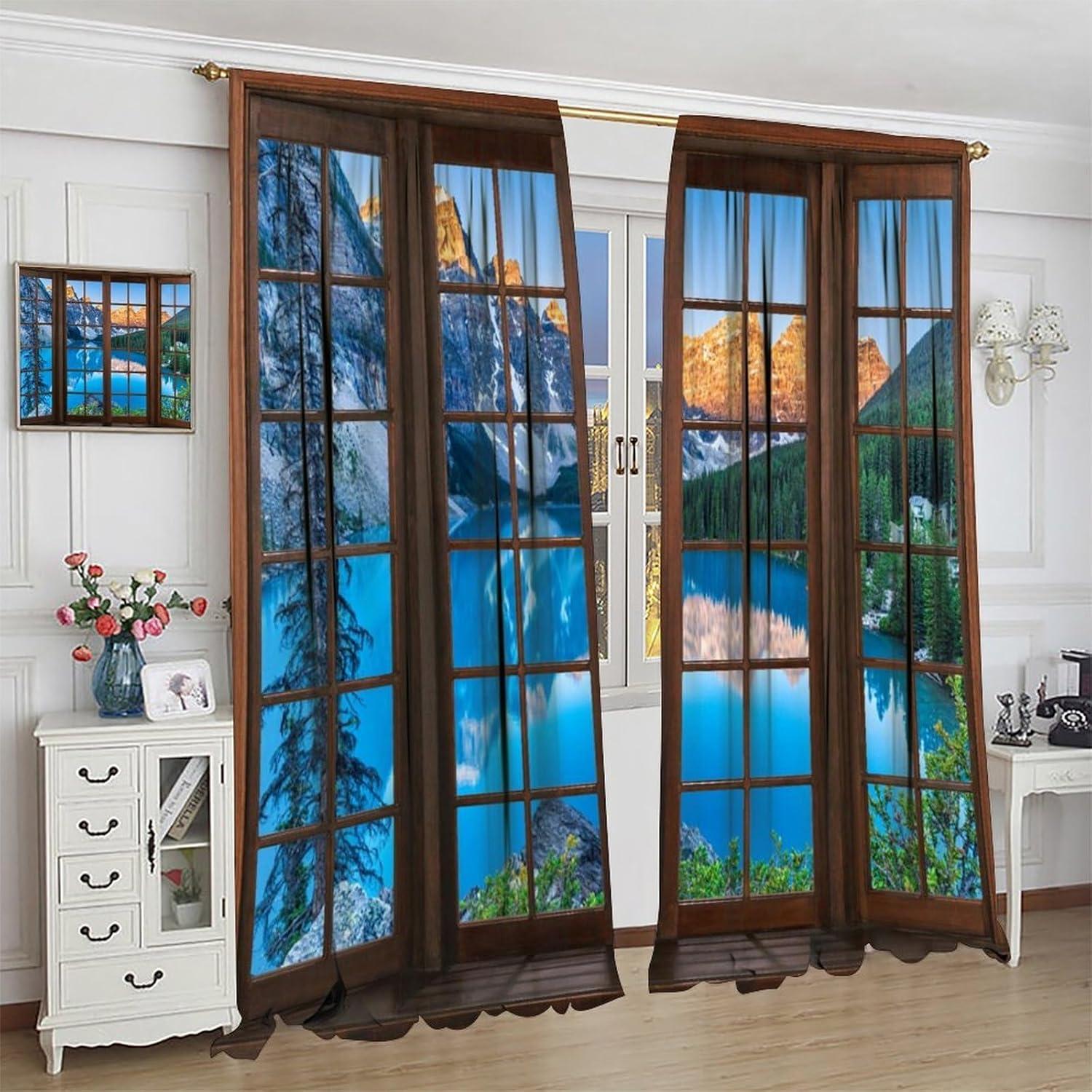 Cortinas Paisajísticas ShiTingYu 106.68x114.3 cm 2 Paneles