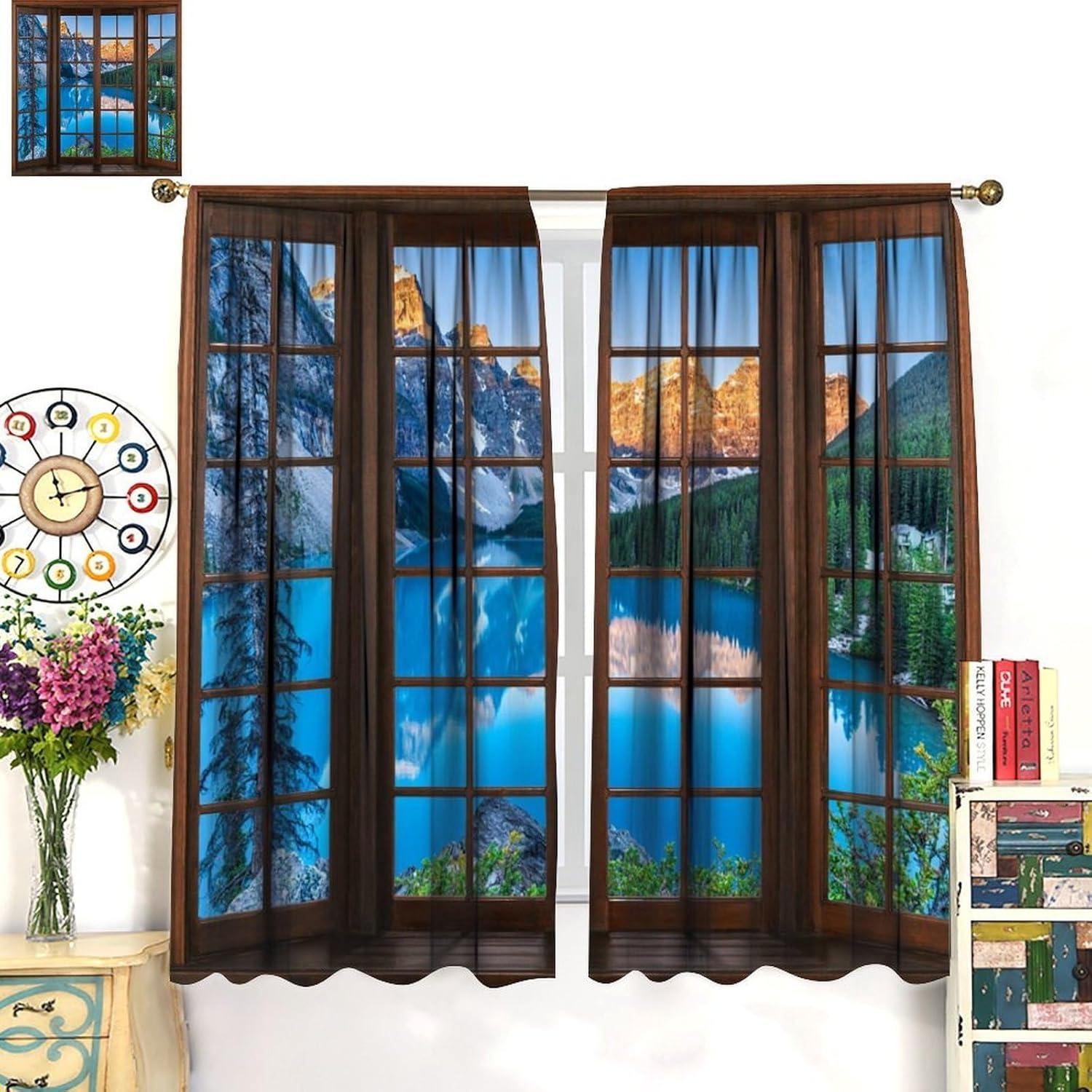 Cortinas Paisajísticas ShiTingYu 106.68x114.3 cm 2 Paneles