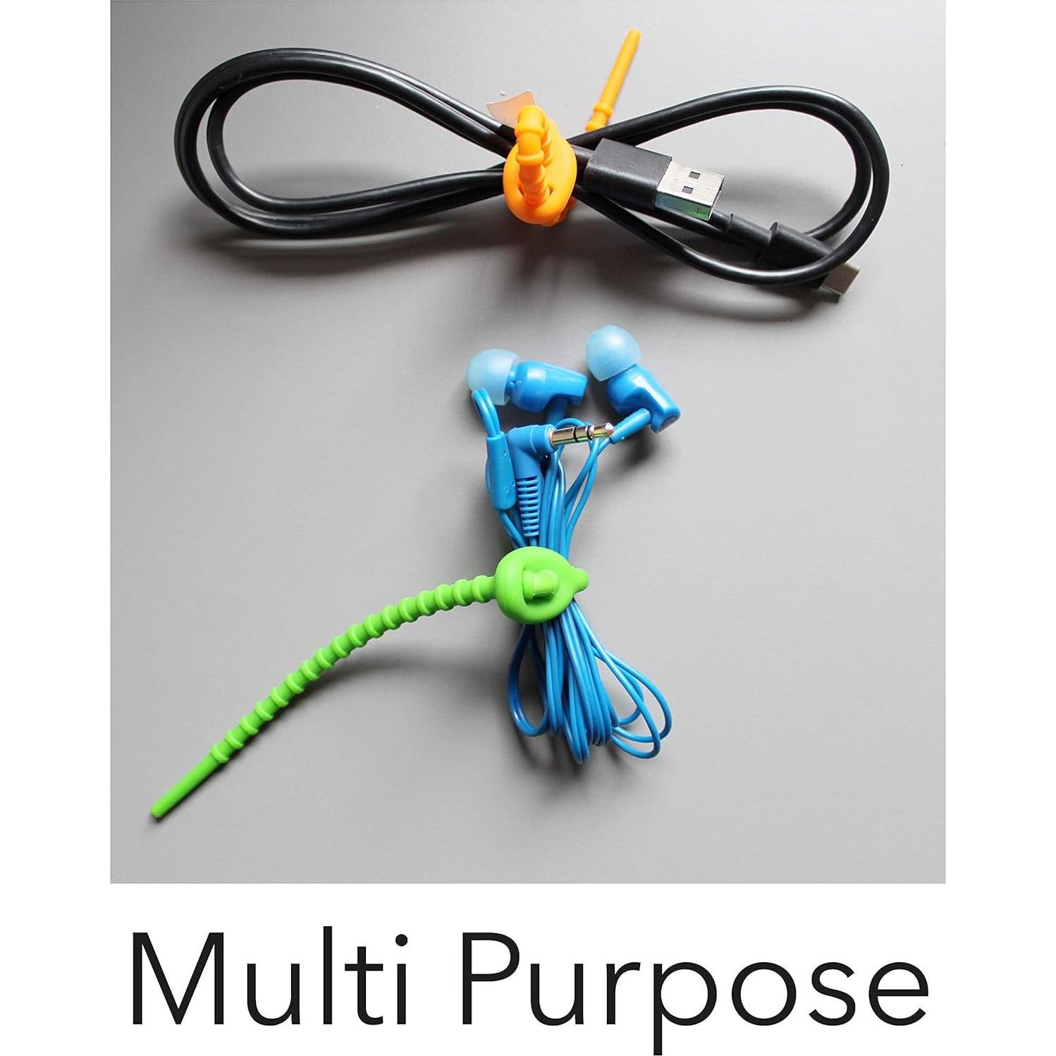 Bridas de Silicona Reutilizables EcoSearene - 20 Pcs - 15.24 cm