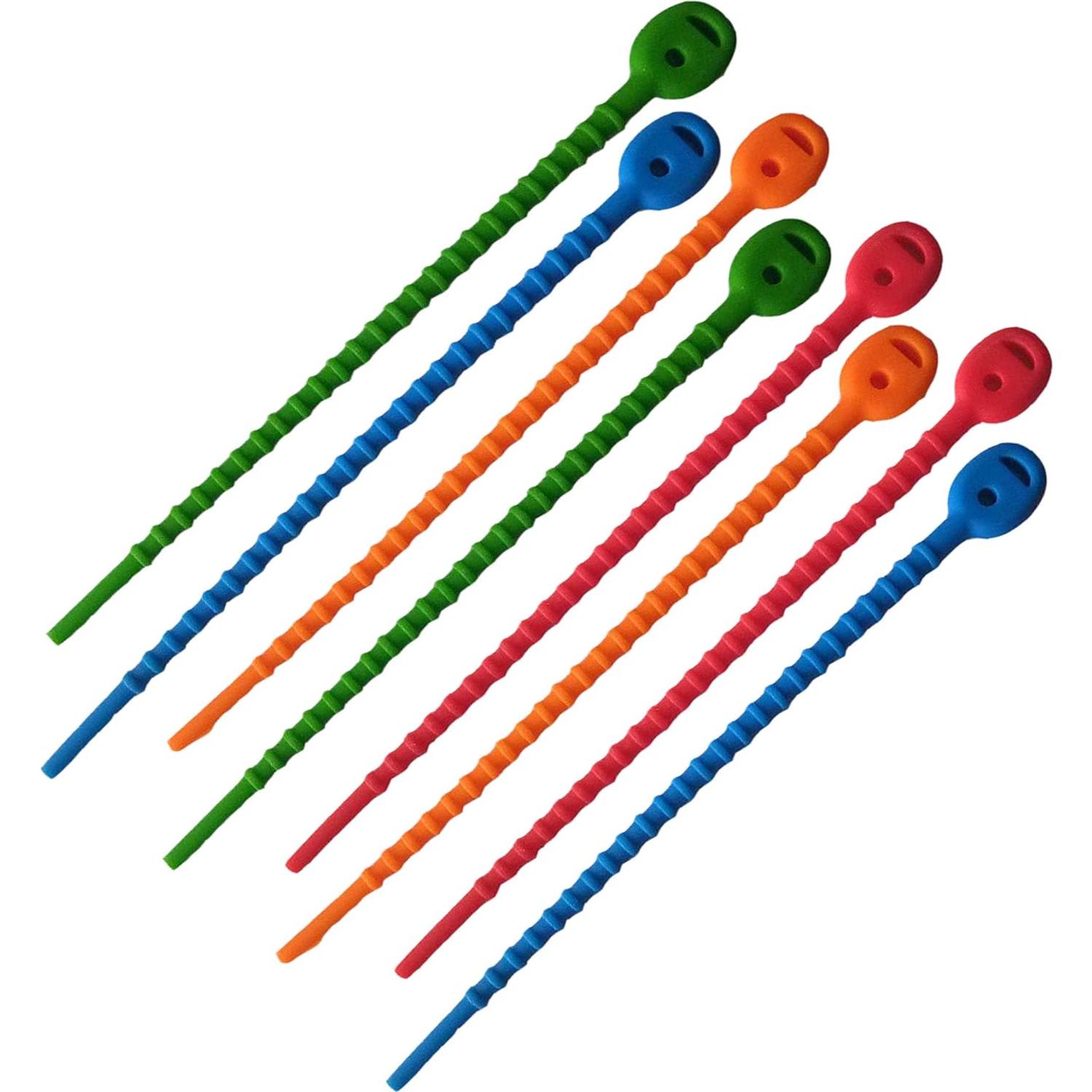 Bridas de Silicona Reutilizables EcoSearene - 20 Pcs - 15.24 cm