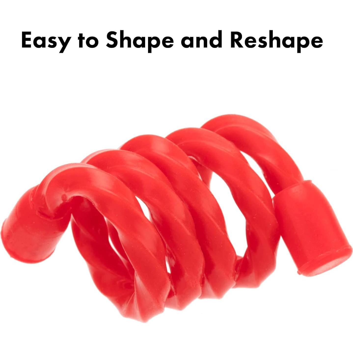 Ataduras de Cable Silicona GESIPOR 32 Pulgadas 4 PCS Rojo