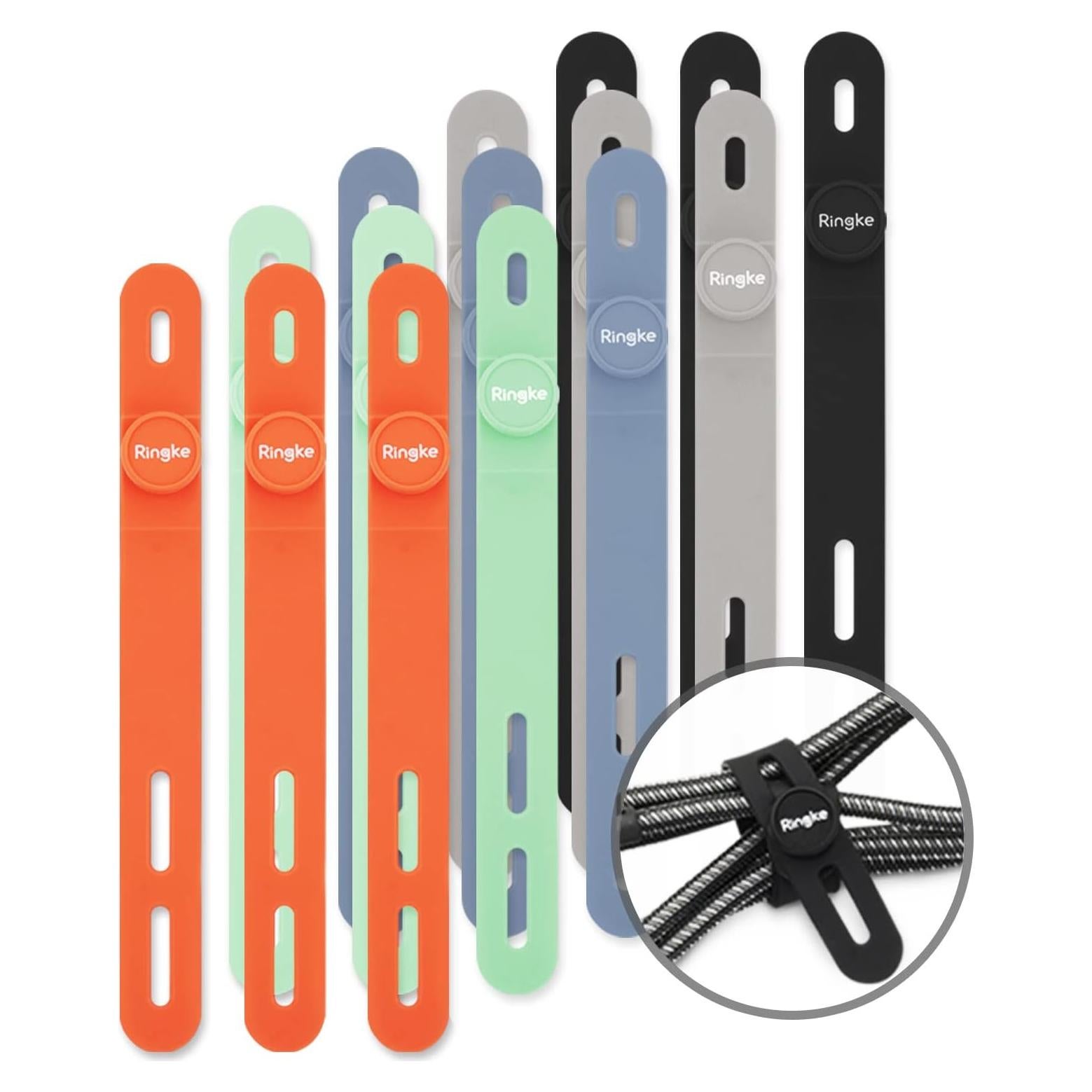 Anclajes de Silicona Ringke 15 Piezas Reutilizables Ajustables