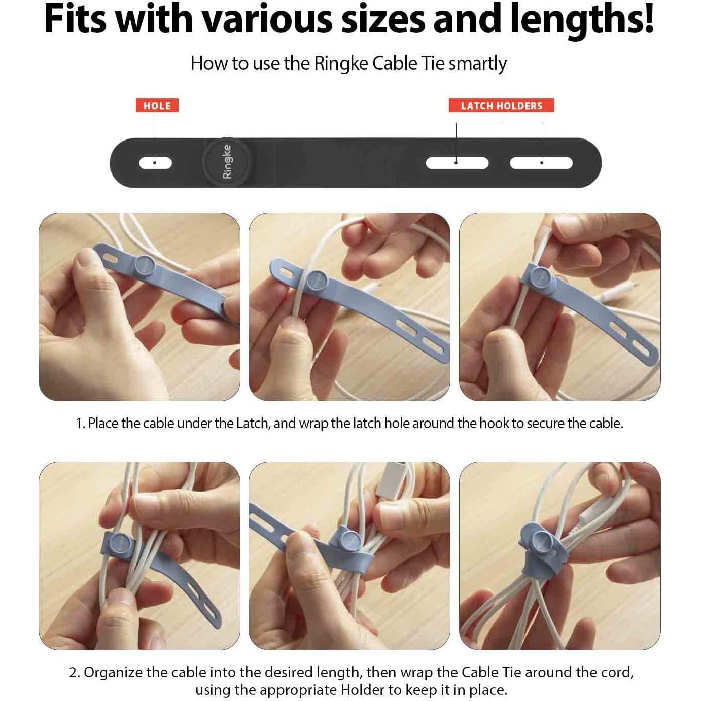 Anclajes de Silicona Ringke 15 Piezas Reutilizables Ajustables