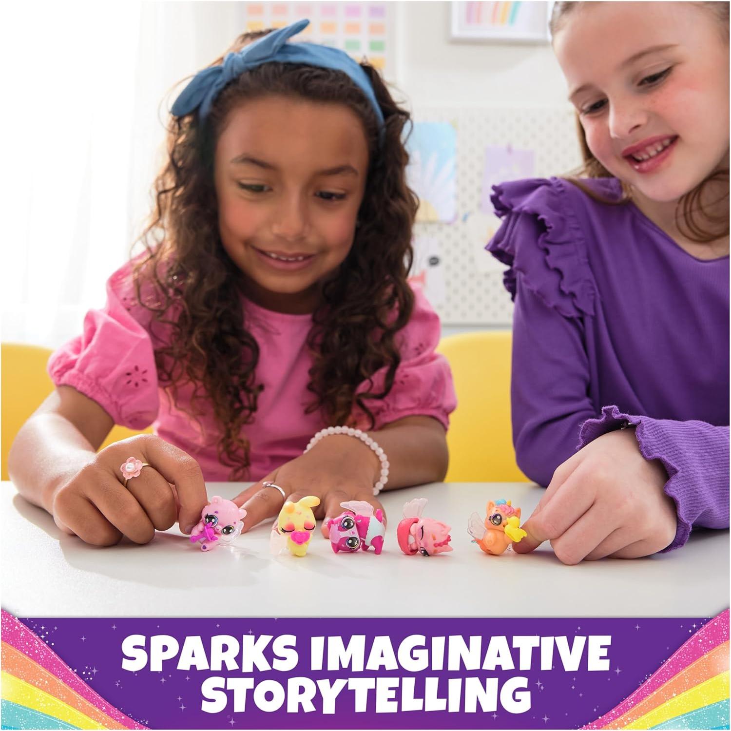 Hatchimals Alive Cartón Rainbow Splash con 5 Figuras y 10 Accesorios