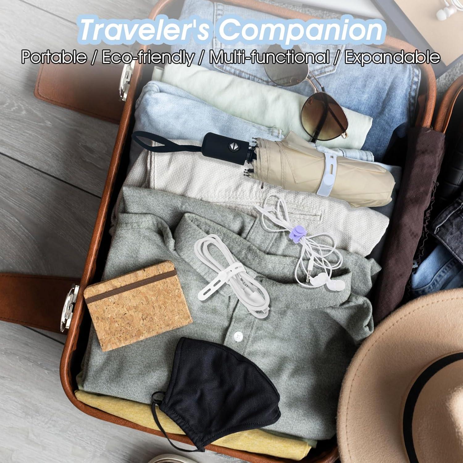 10 Correas de Cable de Silicona Reutilizables Xinjoduz 13 cm