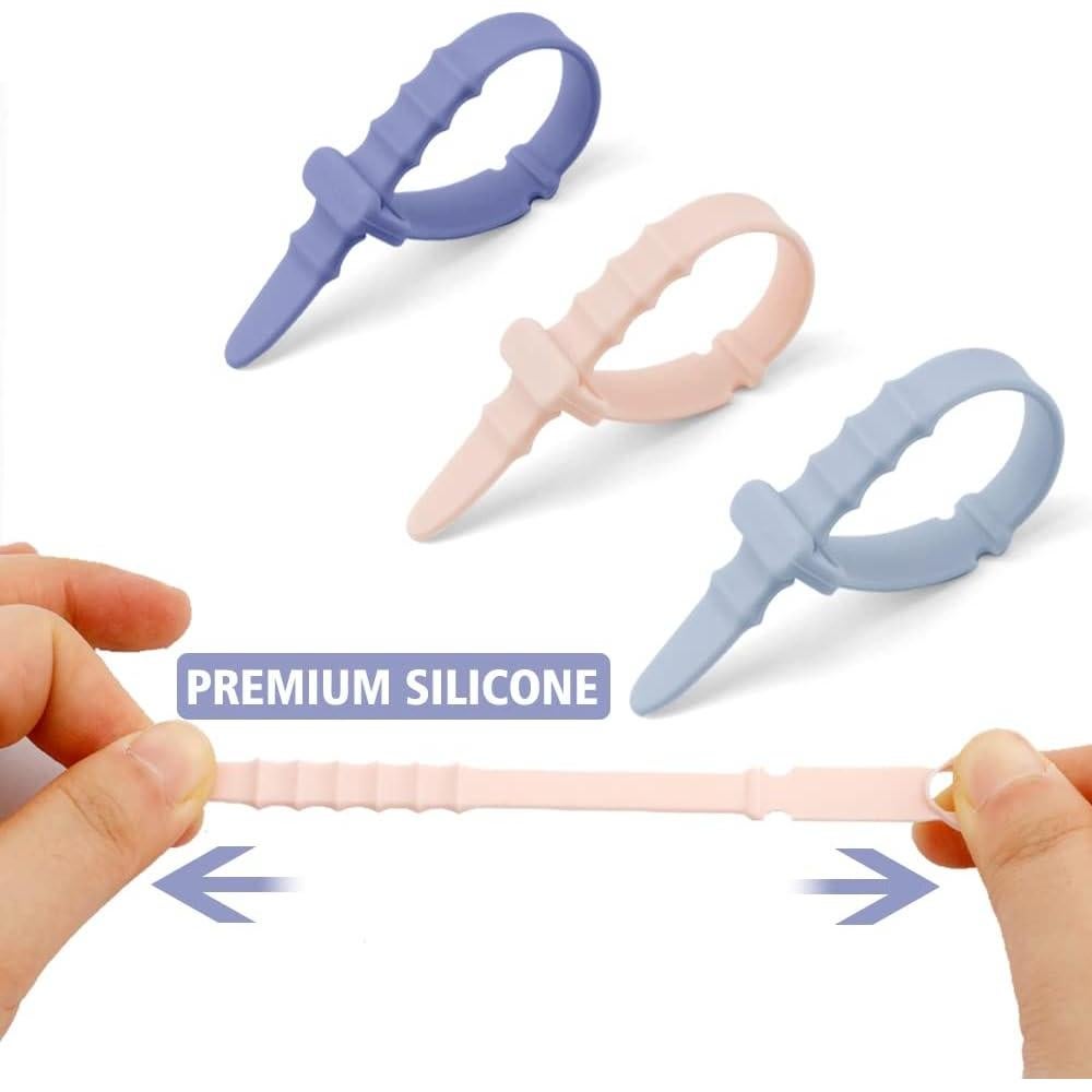 Bridas Reutilizables de Silicona QPIXVB - 20 Piezas Multicolor