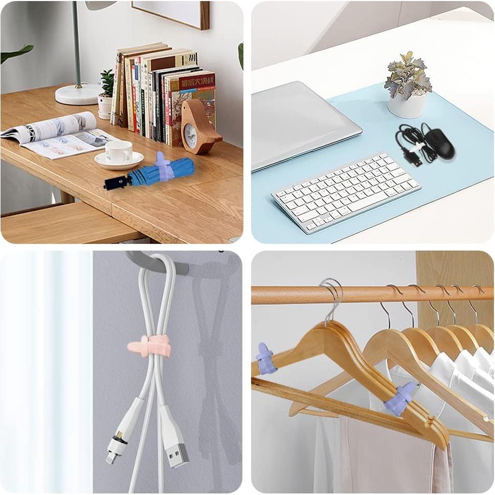 Bridas Reutilizables de Silicona QPIXVB - 20 Piezas Multicolor