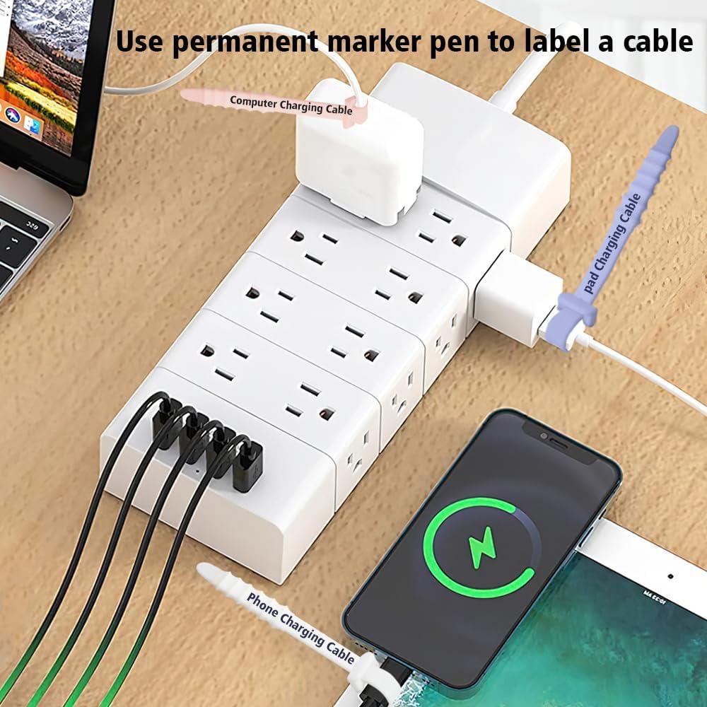 Bridas Reutilizables de Silicona QPIXVB - 20 Piezas Multicolor