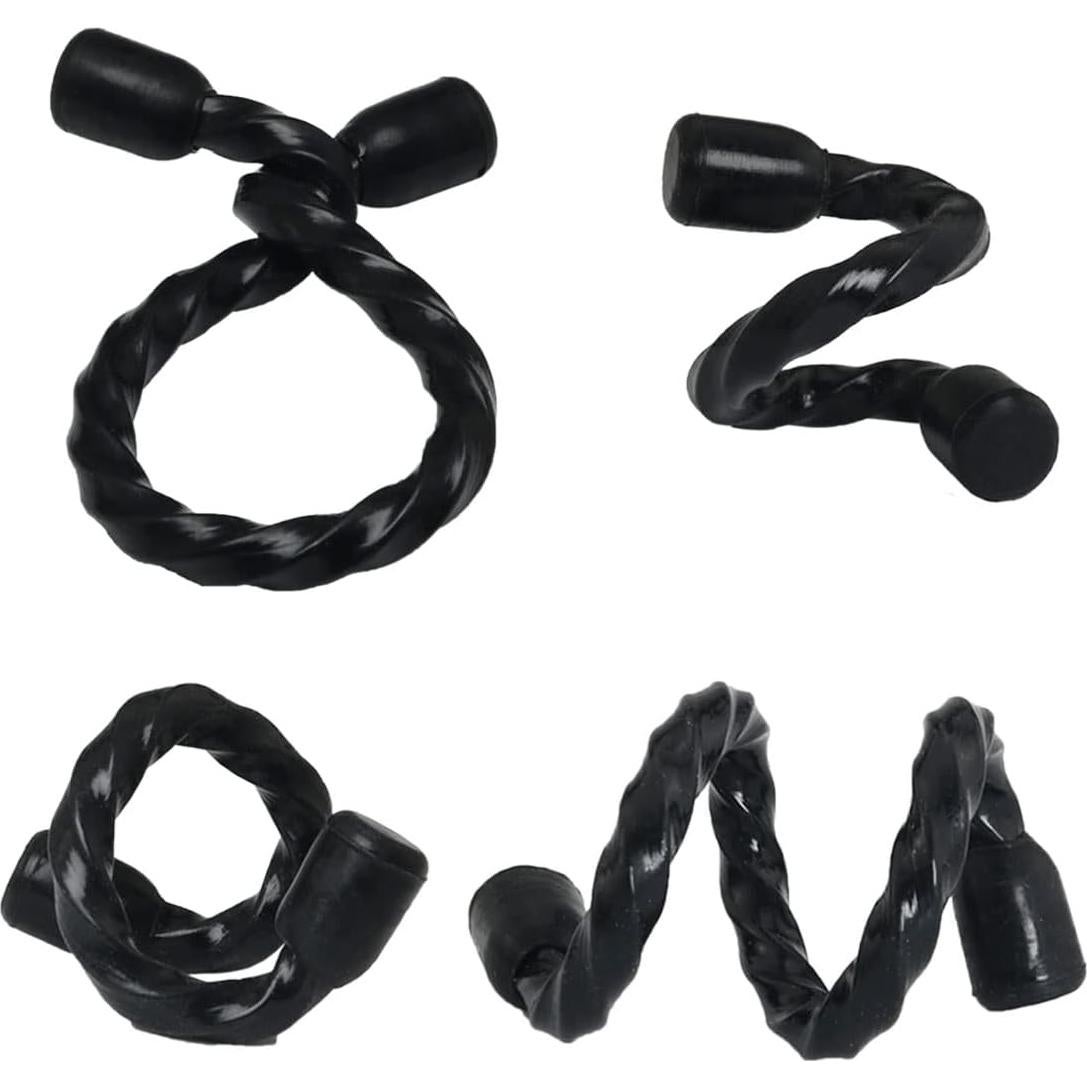 Bridas de Cable de Goma ITROLLE 20 Piezas 10 y 15 cm Negras