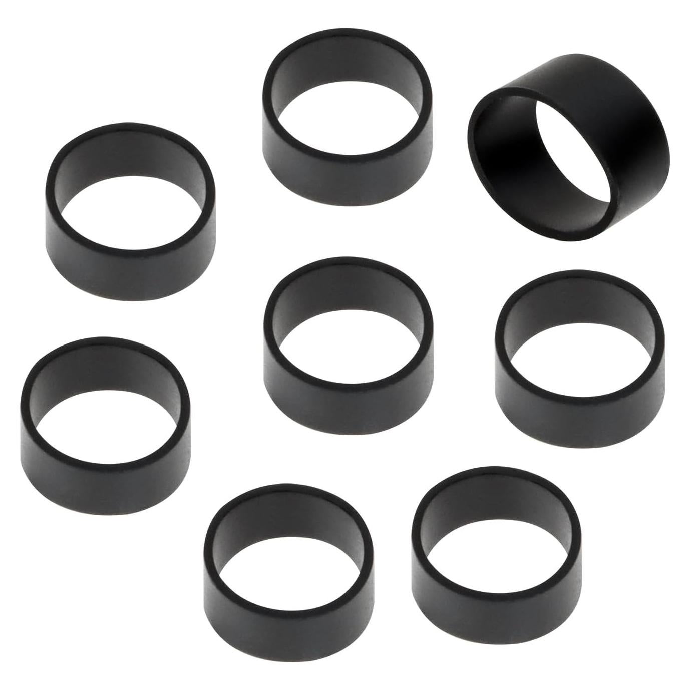 200 Correas de Silicona Negras ONLYKXY para Cables 8x5mm