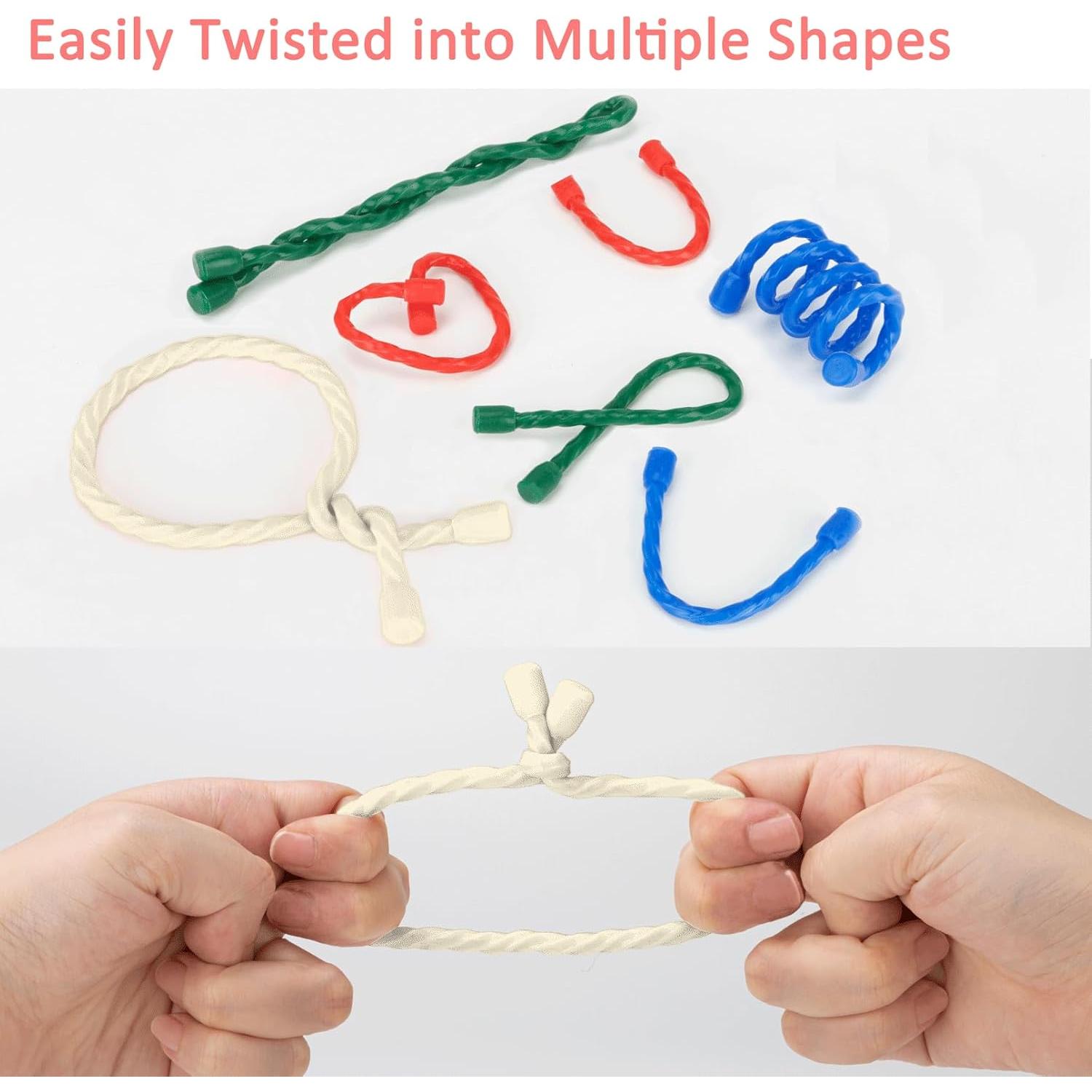 8 Sujetadores de Cable de Silicona 30.48 cm LOIUO Blancos