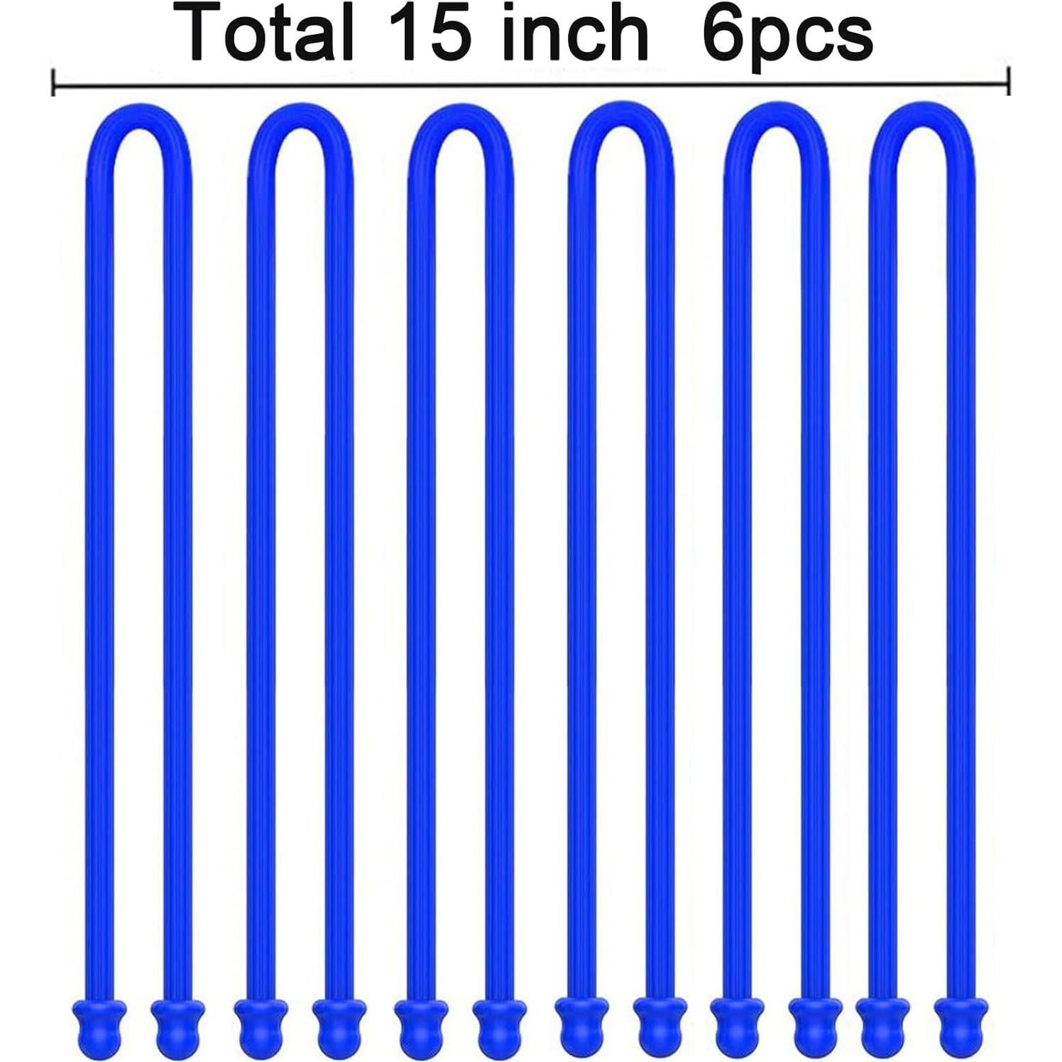 Correas de Silicona ZYXGOGOGO 38cm 6 Piezas 5mm Diámetro