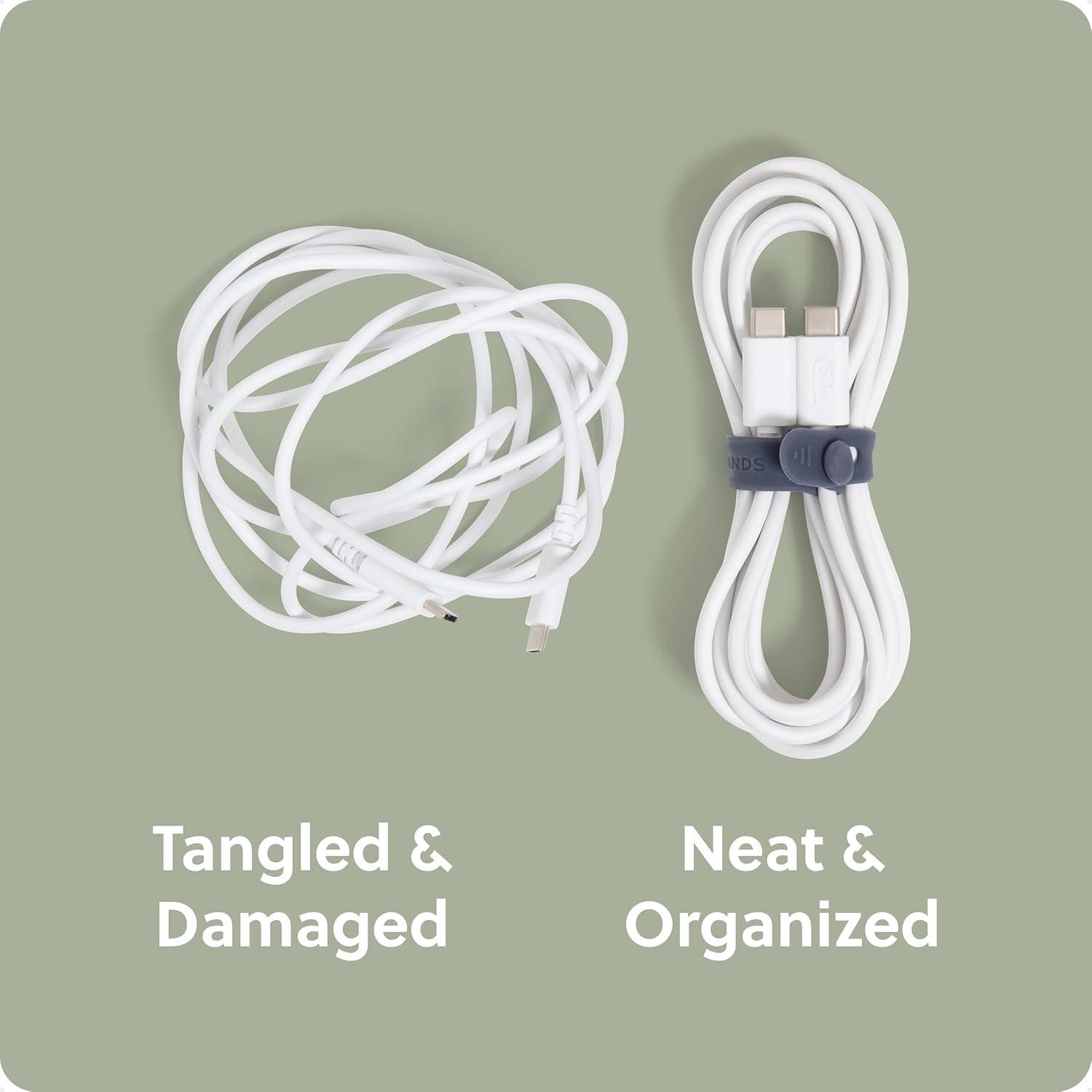 Organizador de Cables de Silicona U Brands - Juego de 20 Sujetacables