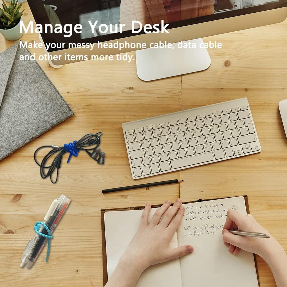 20 Corbatas de Cable de Silicona BIGEBO Multicolor 21 cm