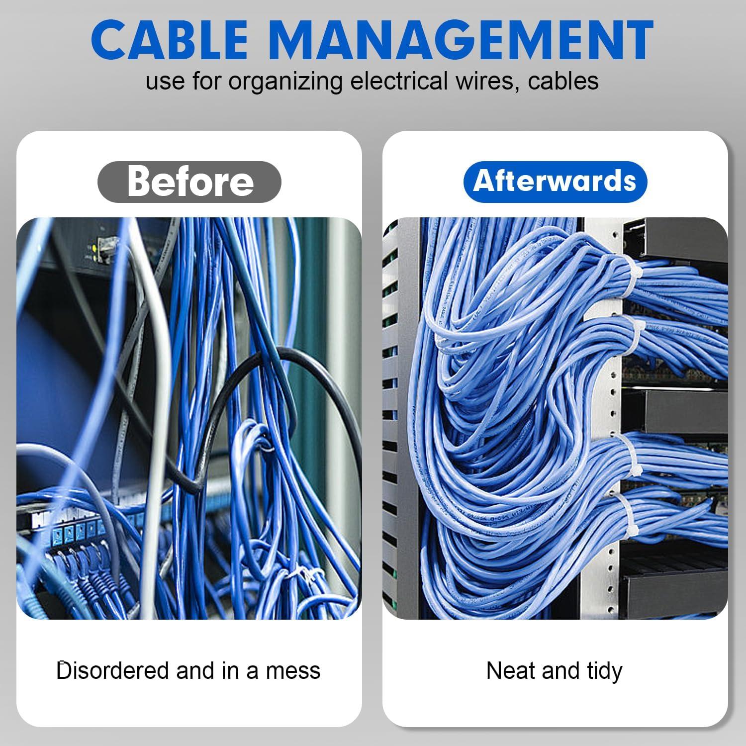 Bridas de Nylon RAZCC 20 cm 1200 pcs Alta Resistencia 22.7 kg