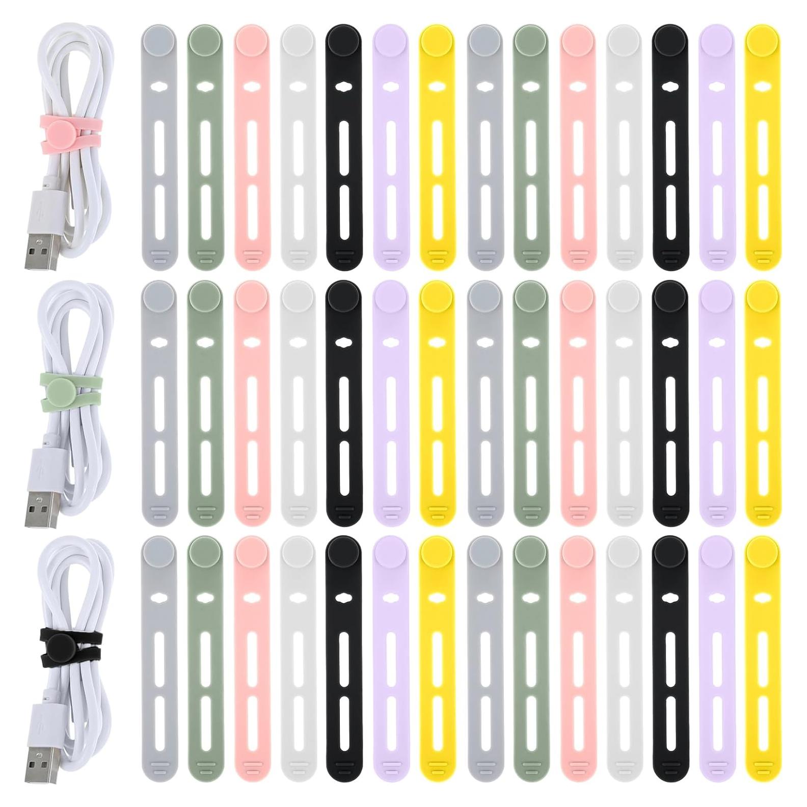 42 Correas de Silicona Multicolor Psyqtsuary 8x1.2cm