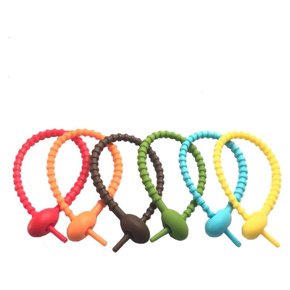 Corbatas de Silicona Reutilizables Tangser 21 cm - 12 Pcs