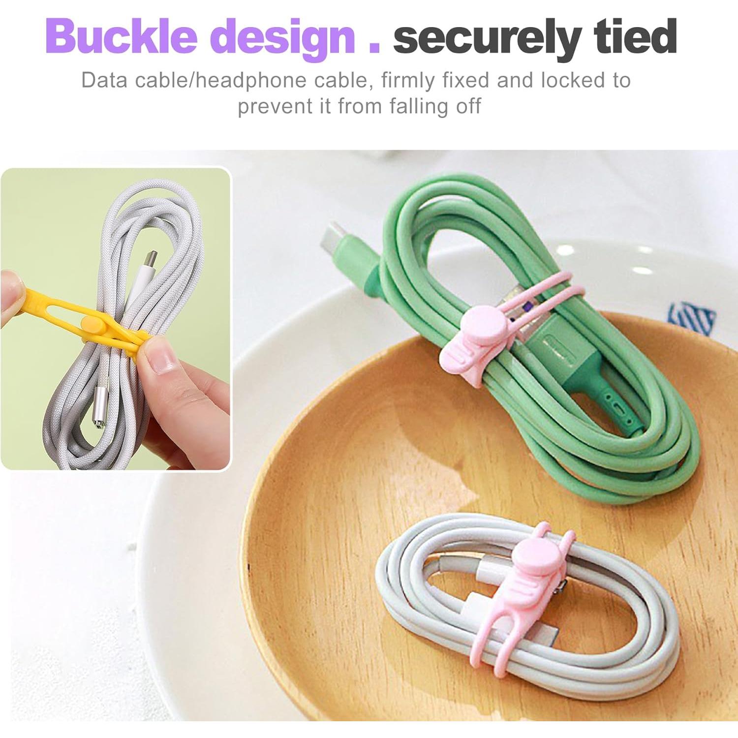 Paquete de 30 Bridas de Silicona ZeriLion - Reutilizables Multicolor