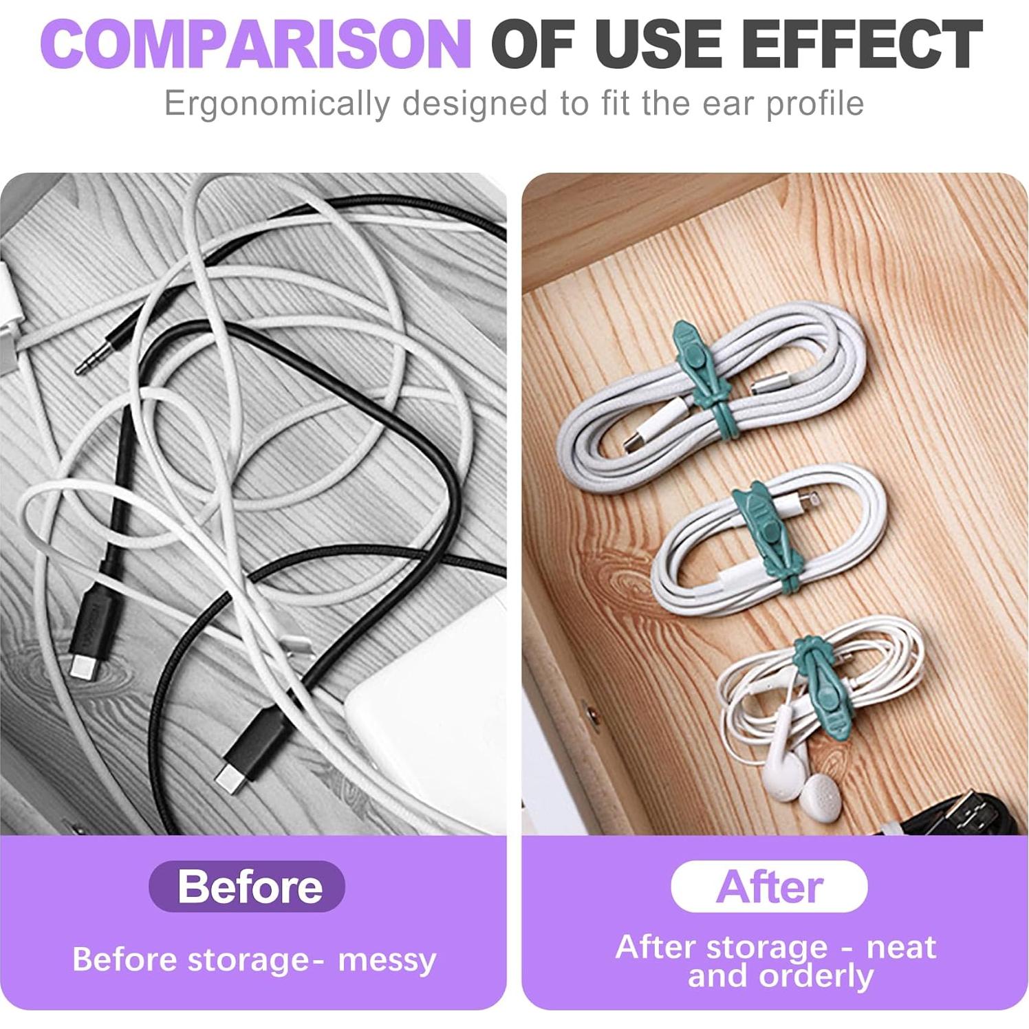 Paquete de 30 Bridas de Silicona ZeriLion - Reutilizables Multicolor