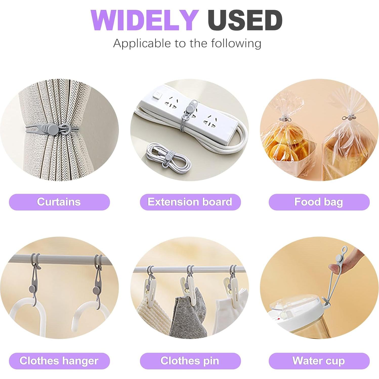 Paquete de 30 Bridas de Silicona ZeriLion - Reutilizables Multicolor