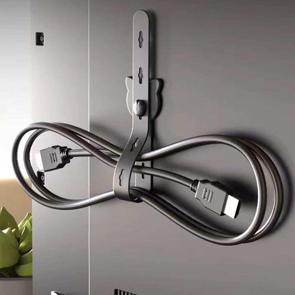 Organizador de Cables BOSOIRSOU 4 Pcs Silicona 20-25 cm