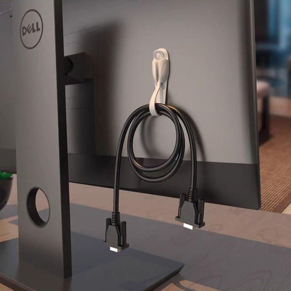 Organizador de Cables BOSOIRSOU 4 Pcs Silicona 20-25 cm