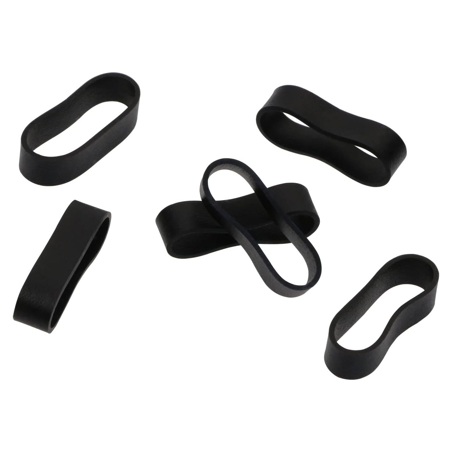 Correas de Silicona Negras ONLYKXY 200 Piezas 15 mm