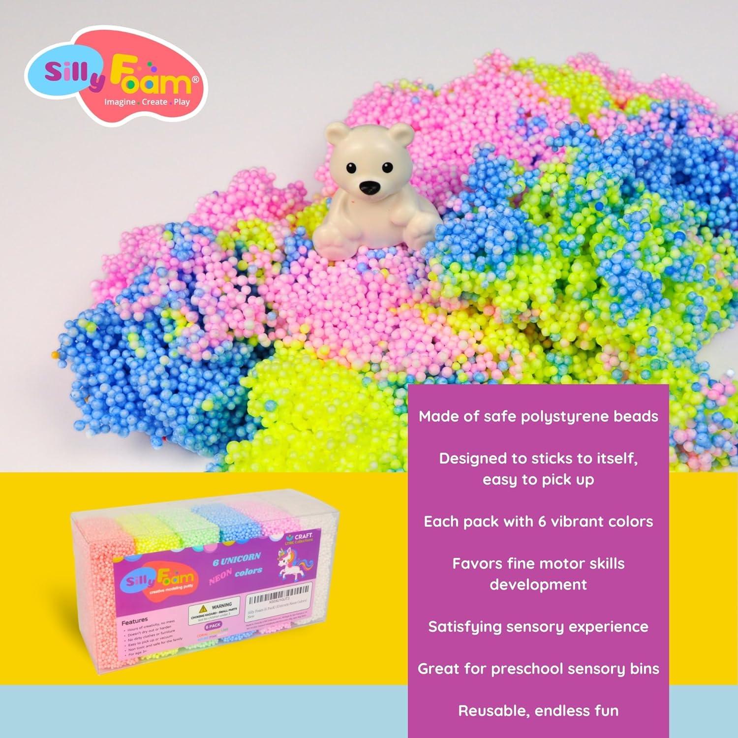 Bolas de Espuma Creativa LYRK 2 Colores Neón para Niños