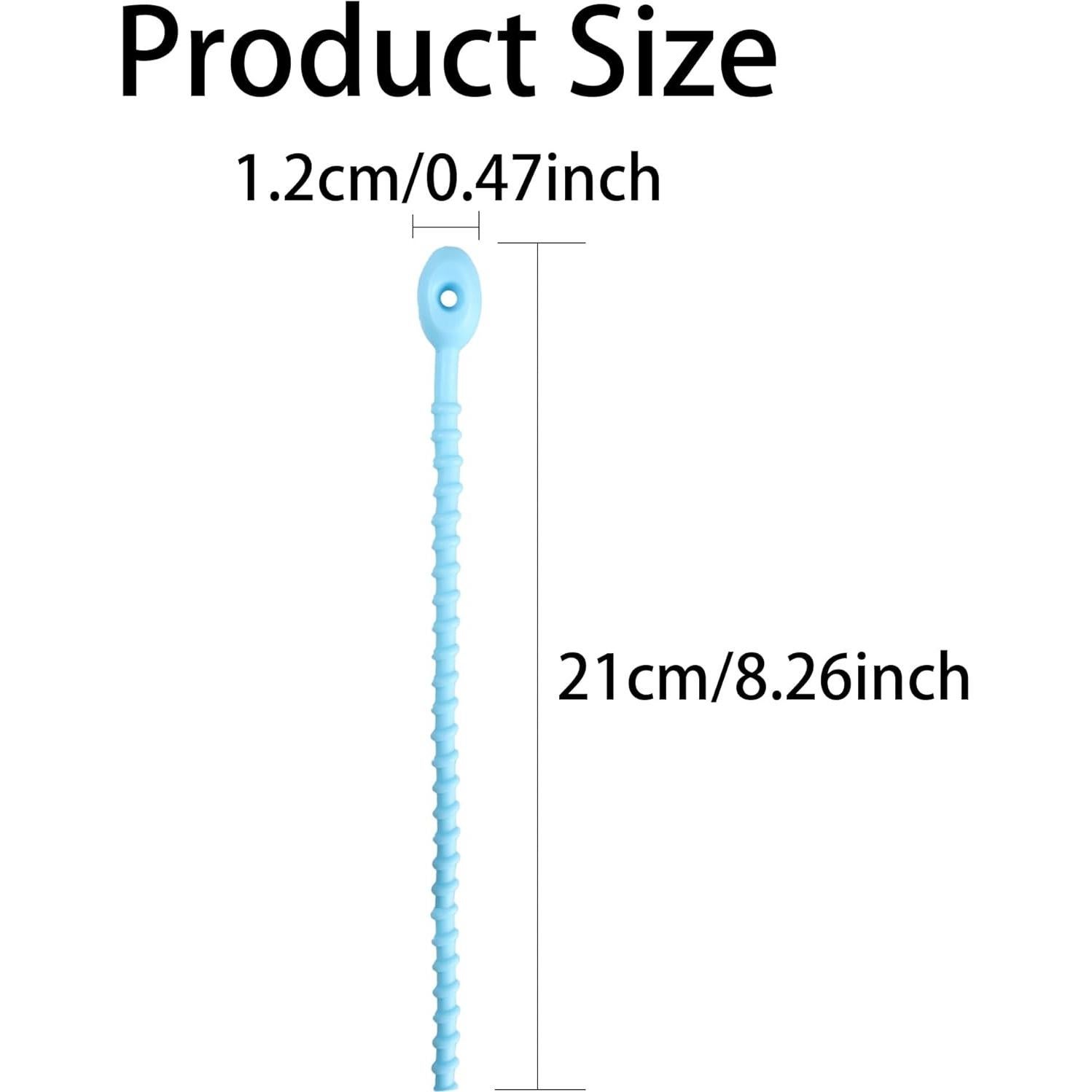 28 Correas de Silicona Reutilizables pson 21 cm para Organización