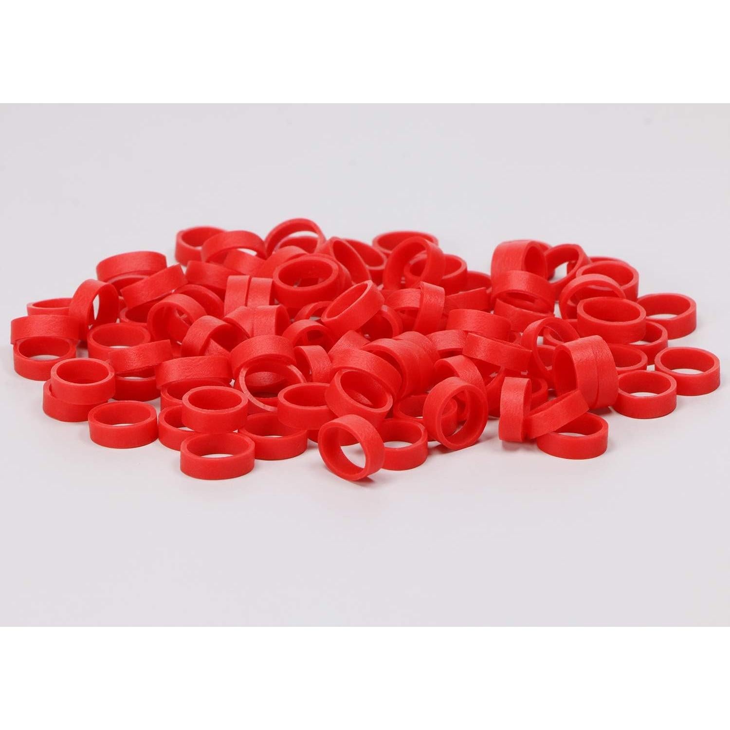 Correas de Silicona Rojas ONLYKXY 250 Piezas Reutilizables