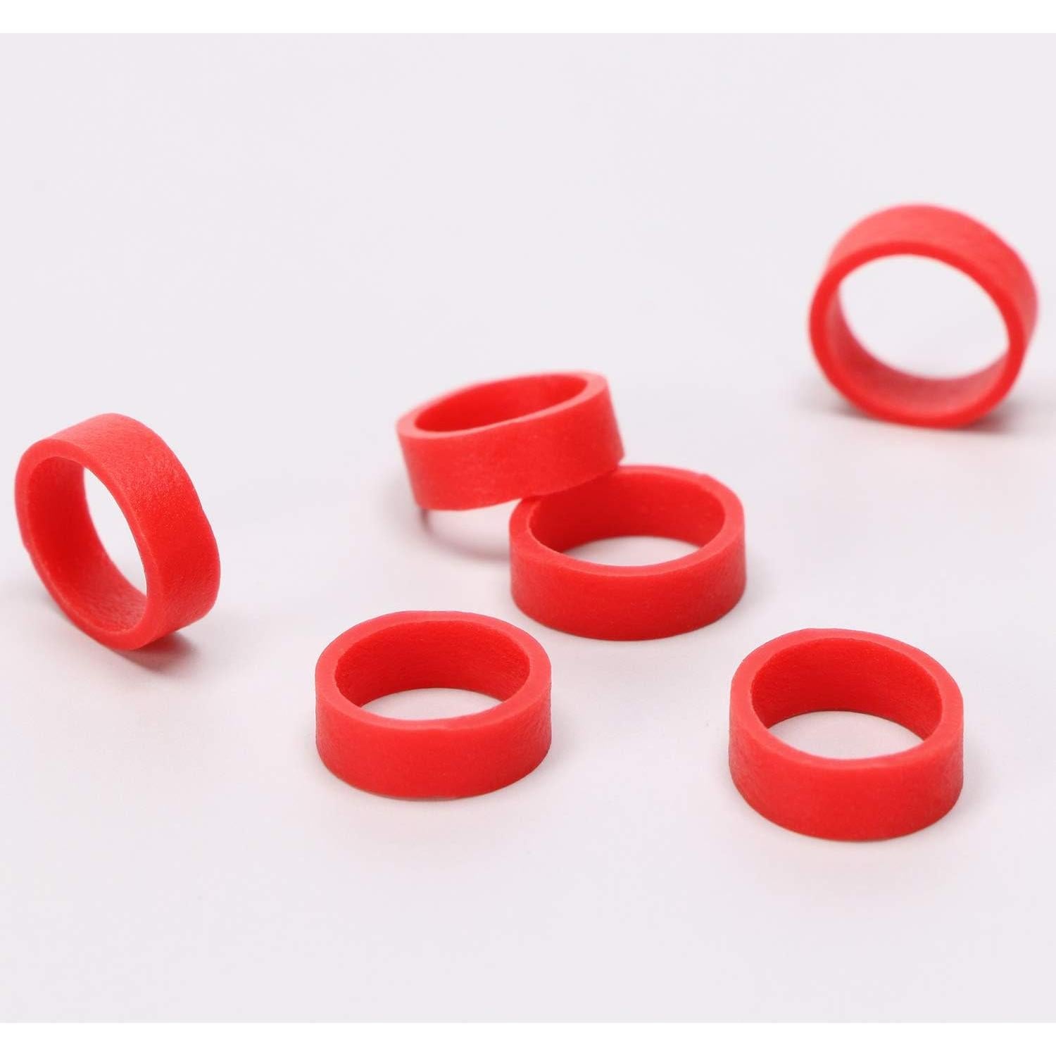 Correas de Silicona Rojas ONLYKXY 250 Piezas Reutilizables