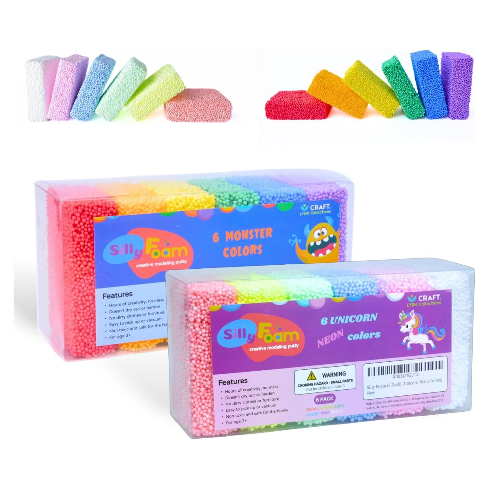 Silly Foam LYRK 12 Colores Mixtos para Manualidades