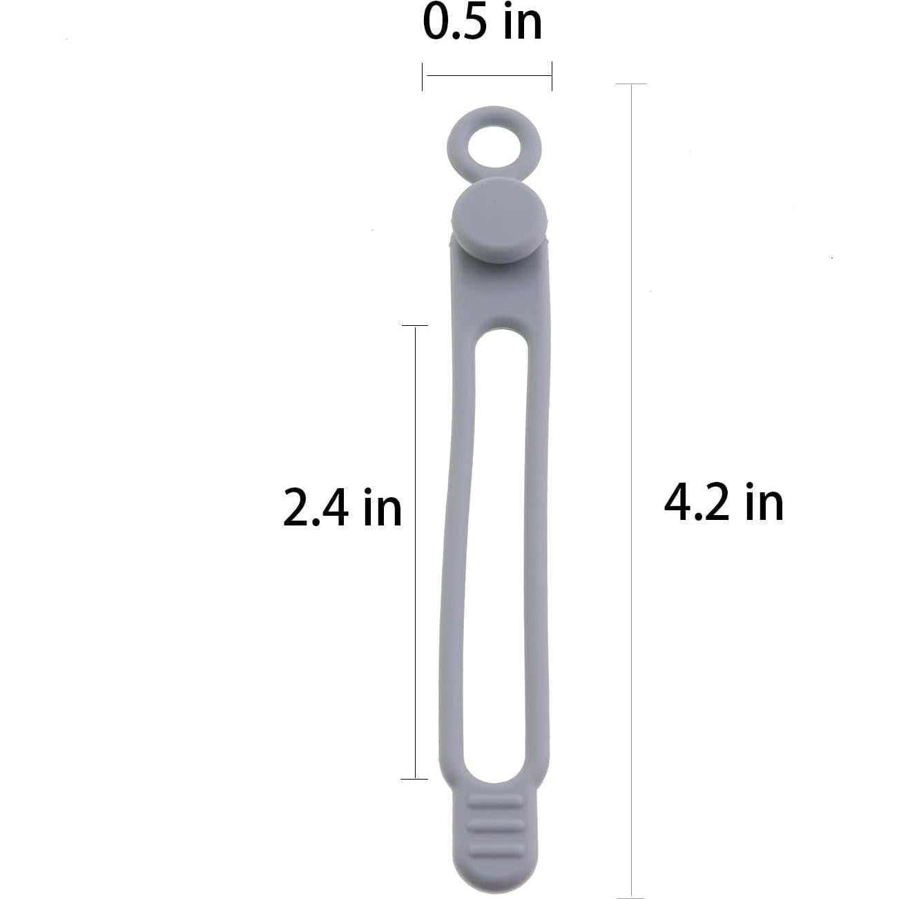 12 Correas de Silicona Reutilizables para Organizar Cables