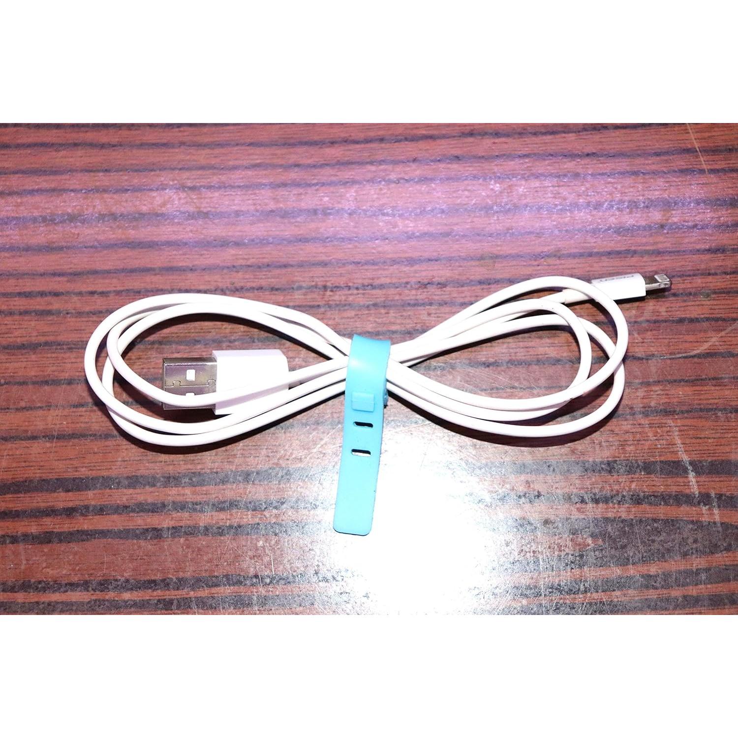 30 Sujetadores de Cable de Silicona FGen Multicolor 3-5 Agujeros