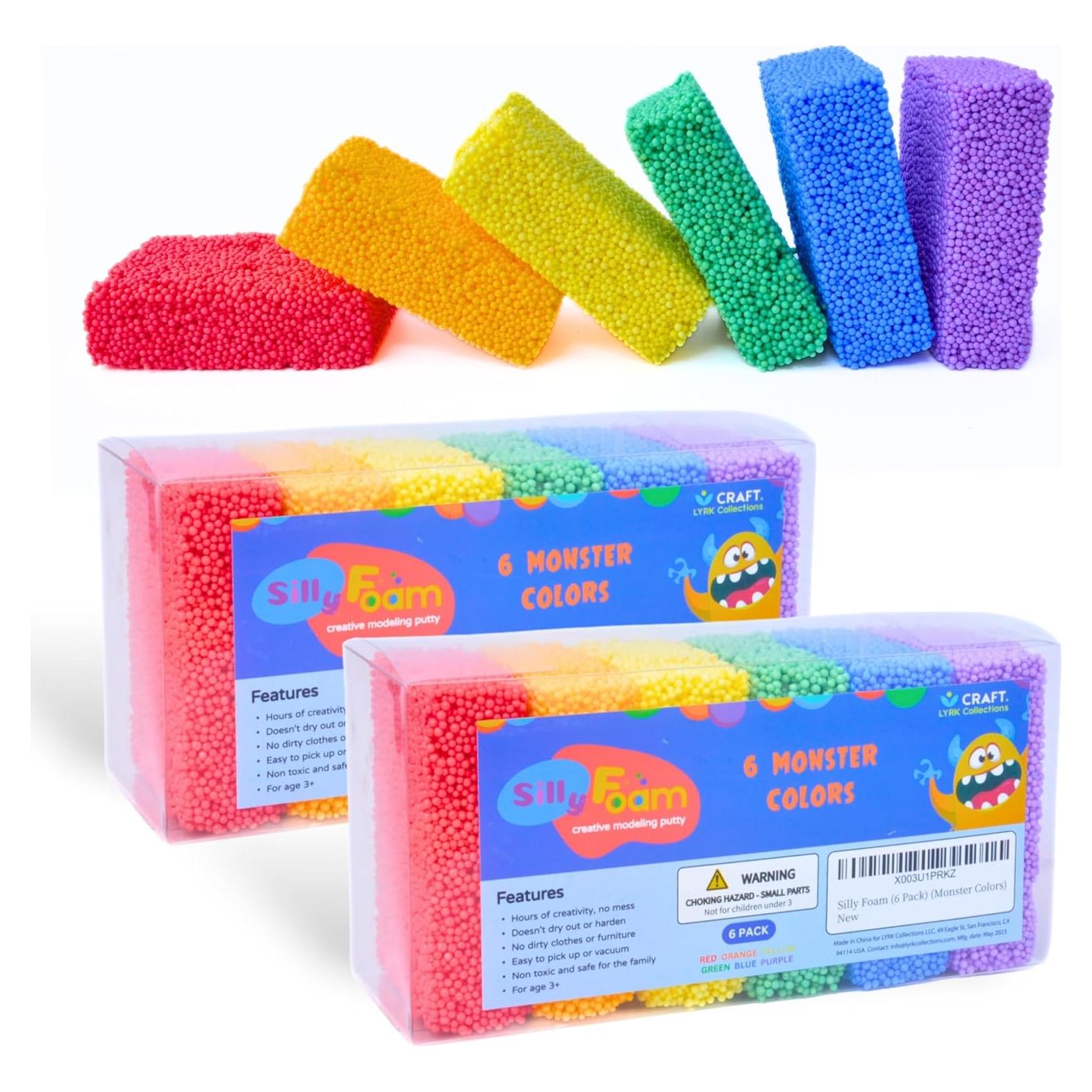 Espuma Tonta Colecciones LYRK 12 Bloques Creativos No Tóxicos